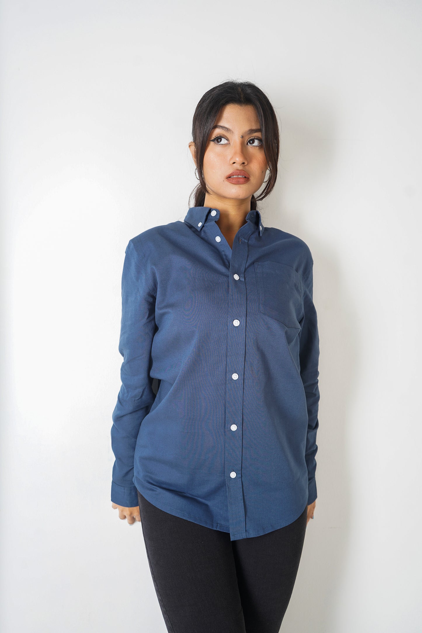 Oxford Shirt - Uninhibited - Unisex - Navy