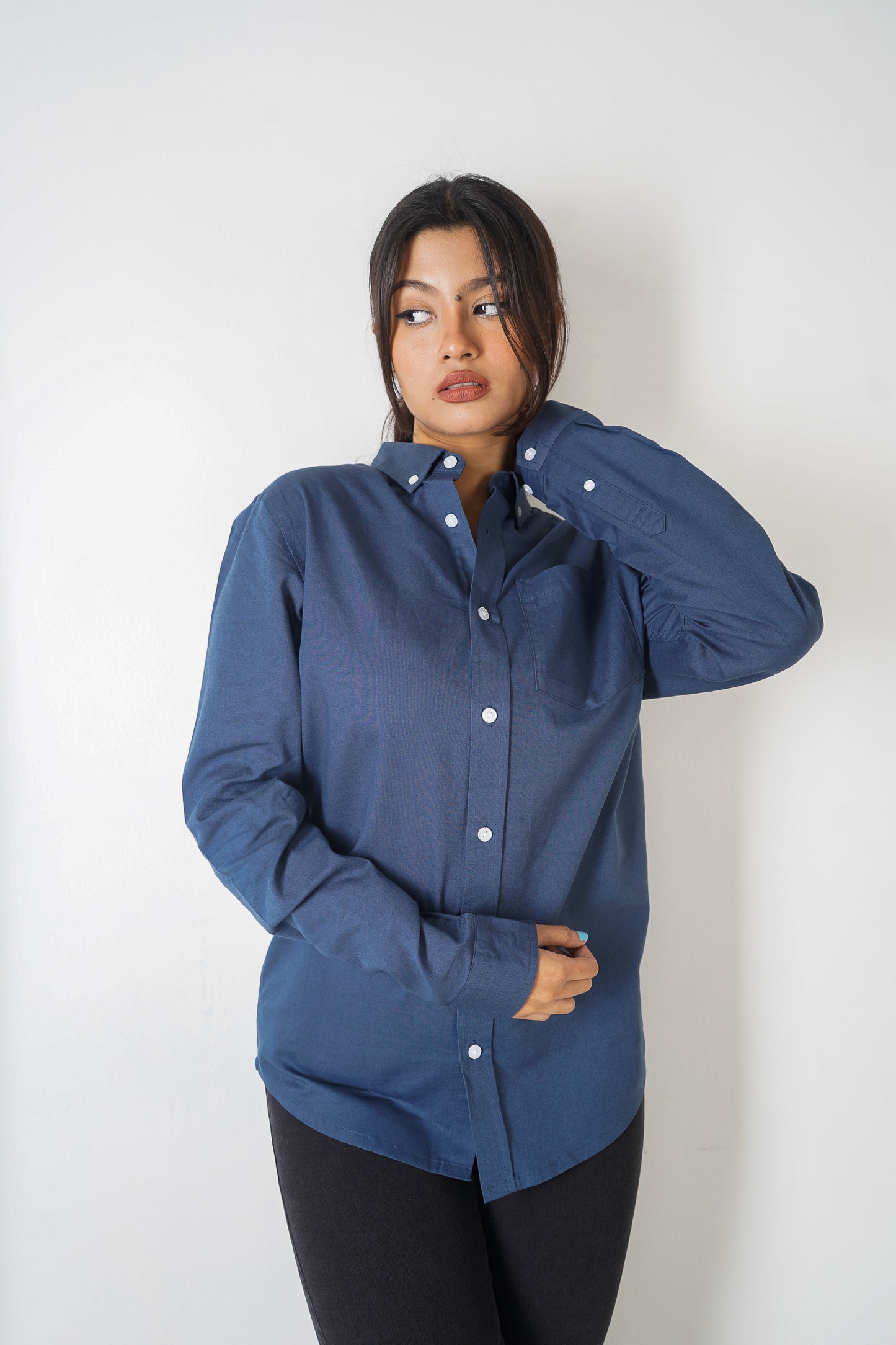 Oxford Shirt - Uninhibited - Unisex - Navy