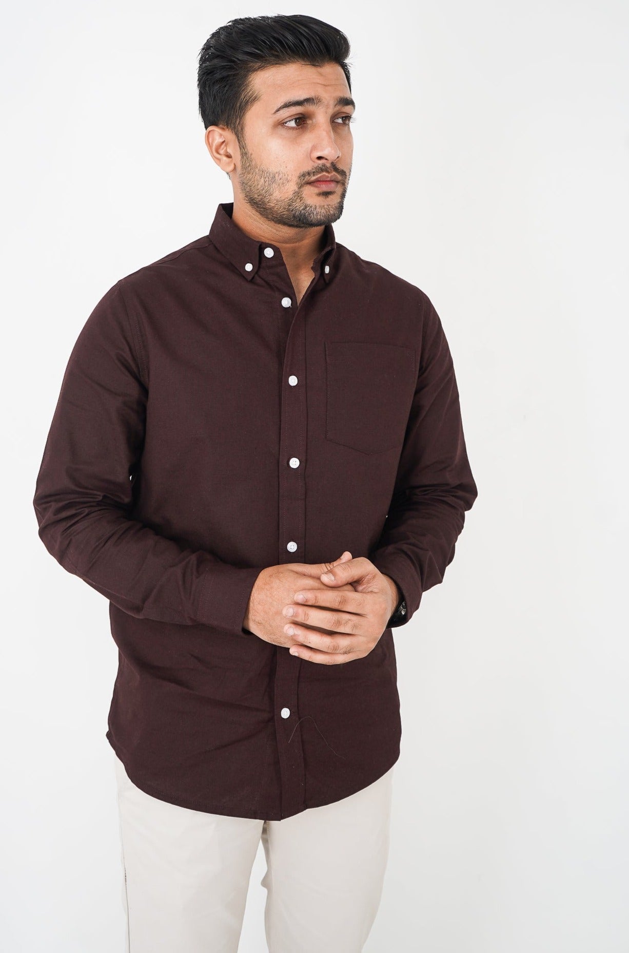 Oxford Shirt - Uninhibited - Dark Brown