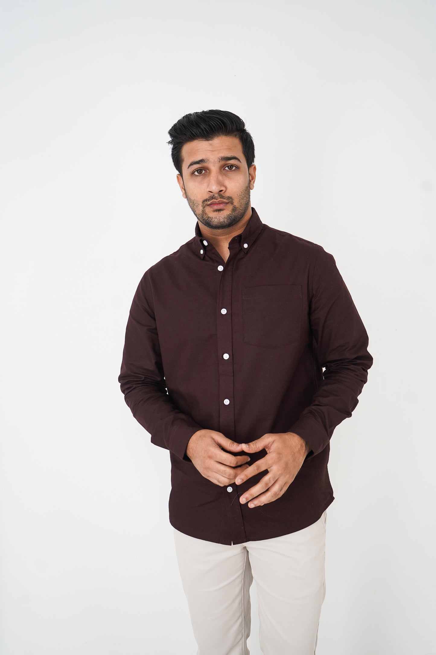 Oxford Shirt - Uninhibited - Dark Brown