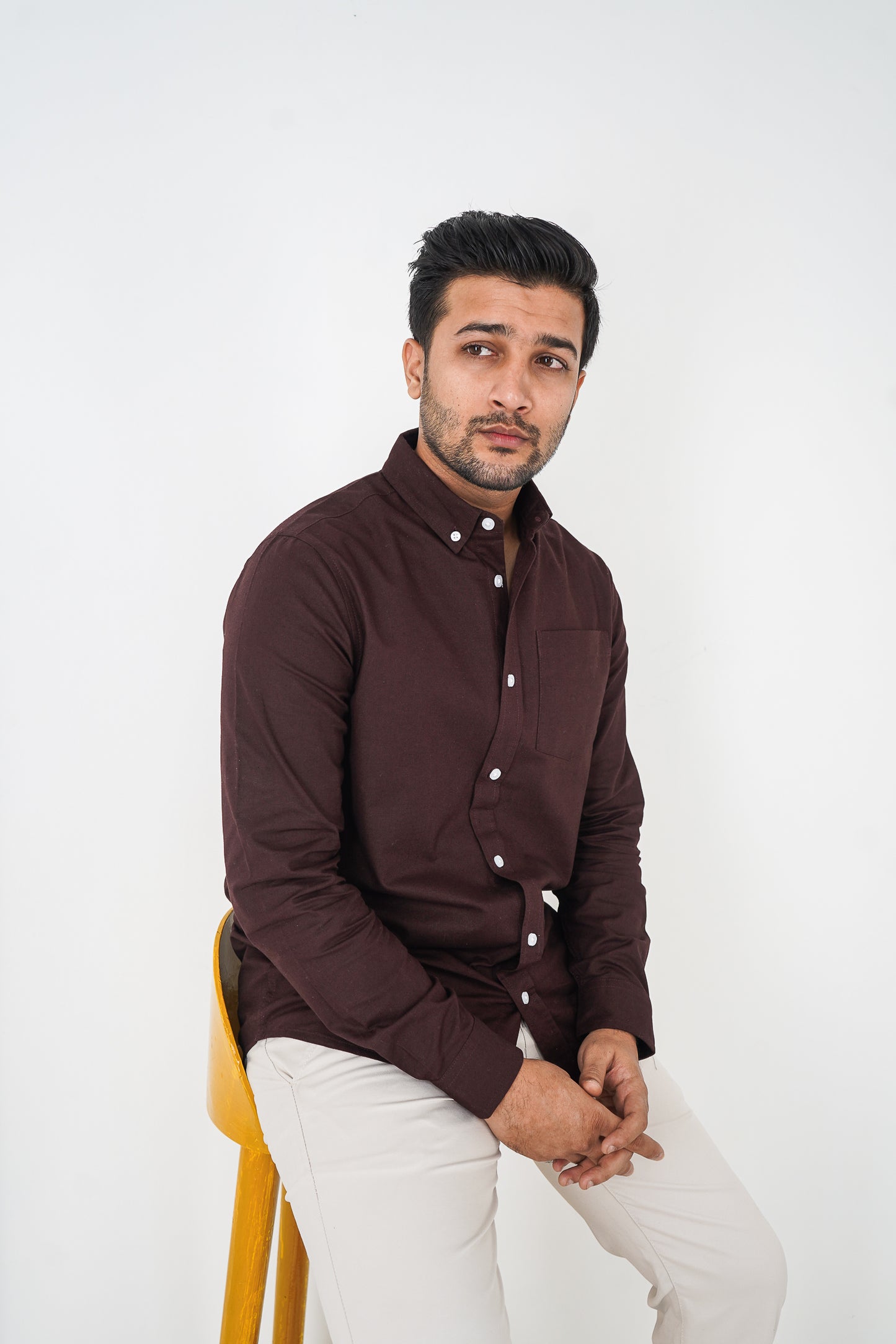 Oxford Shirt - Uninhibited - Dark Brown