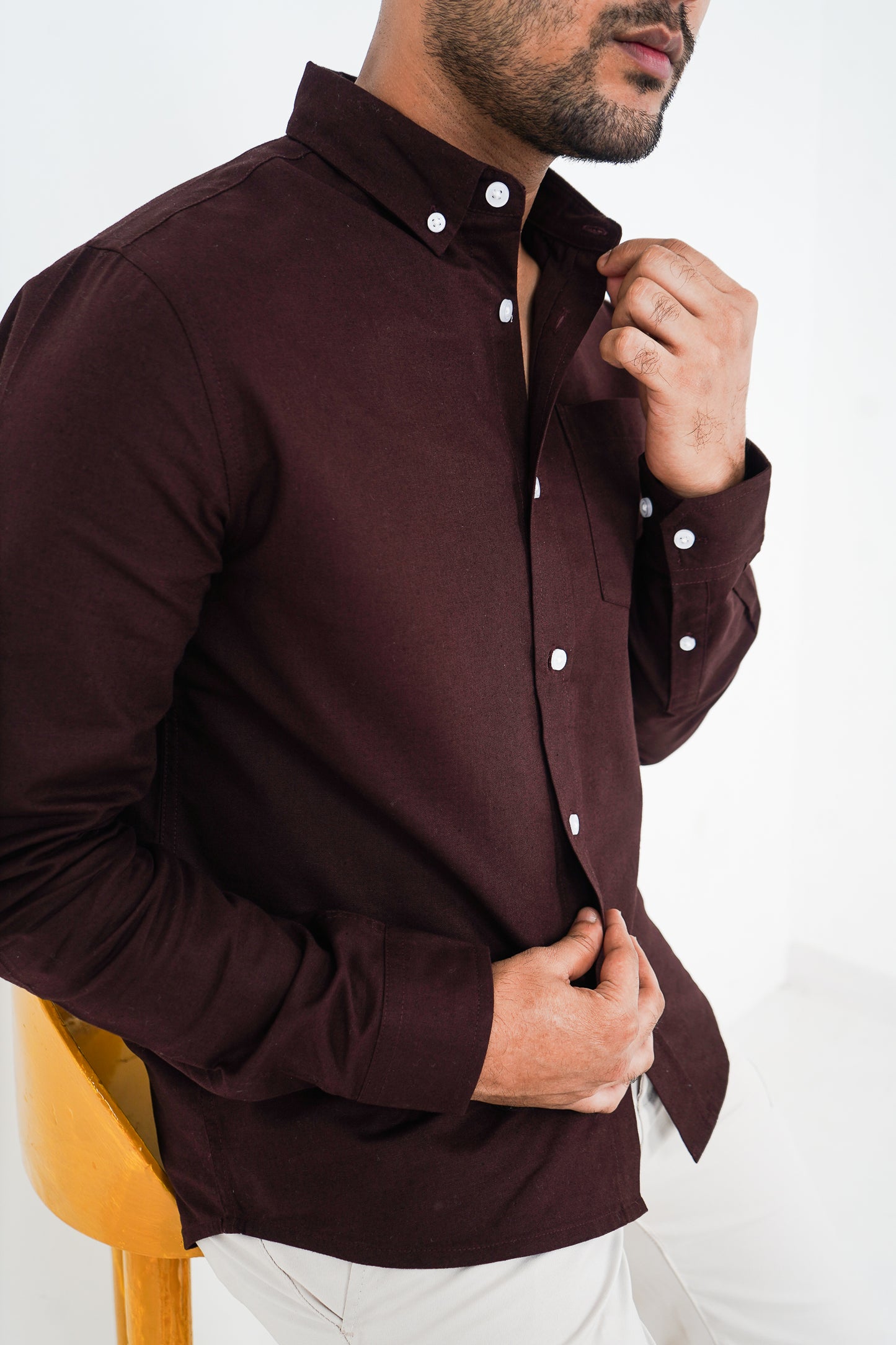 Oxford Shirt - Uninhibited - Dark Brown