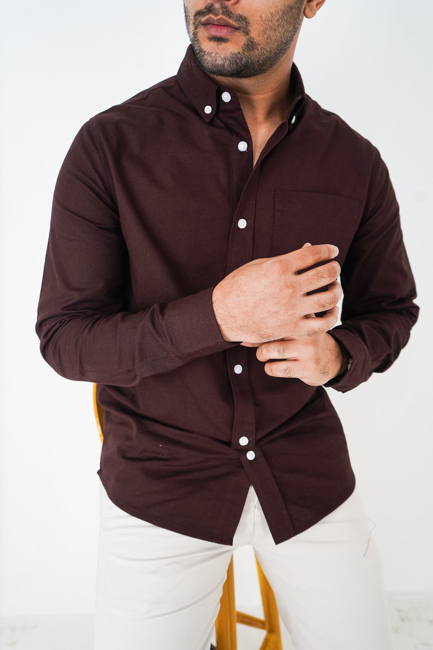 Oxford Shirt - Uninhibited - Dark Brown
