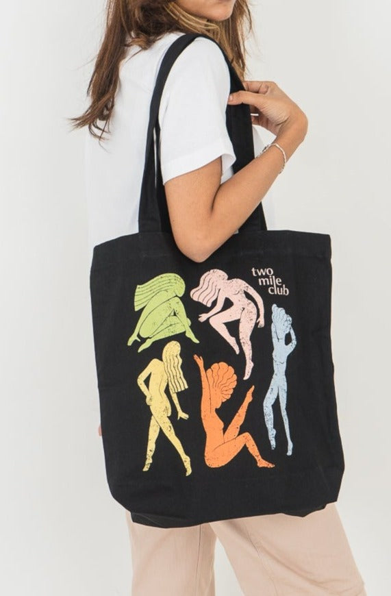 দ্য বোল্ড মাইল ক্লাব - টোট ব্যাগ - কালো
