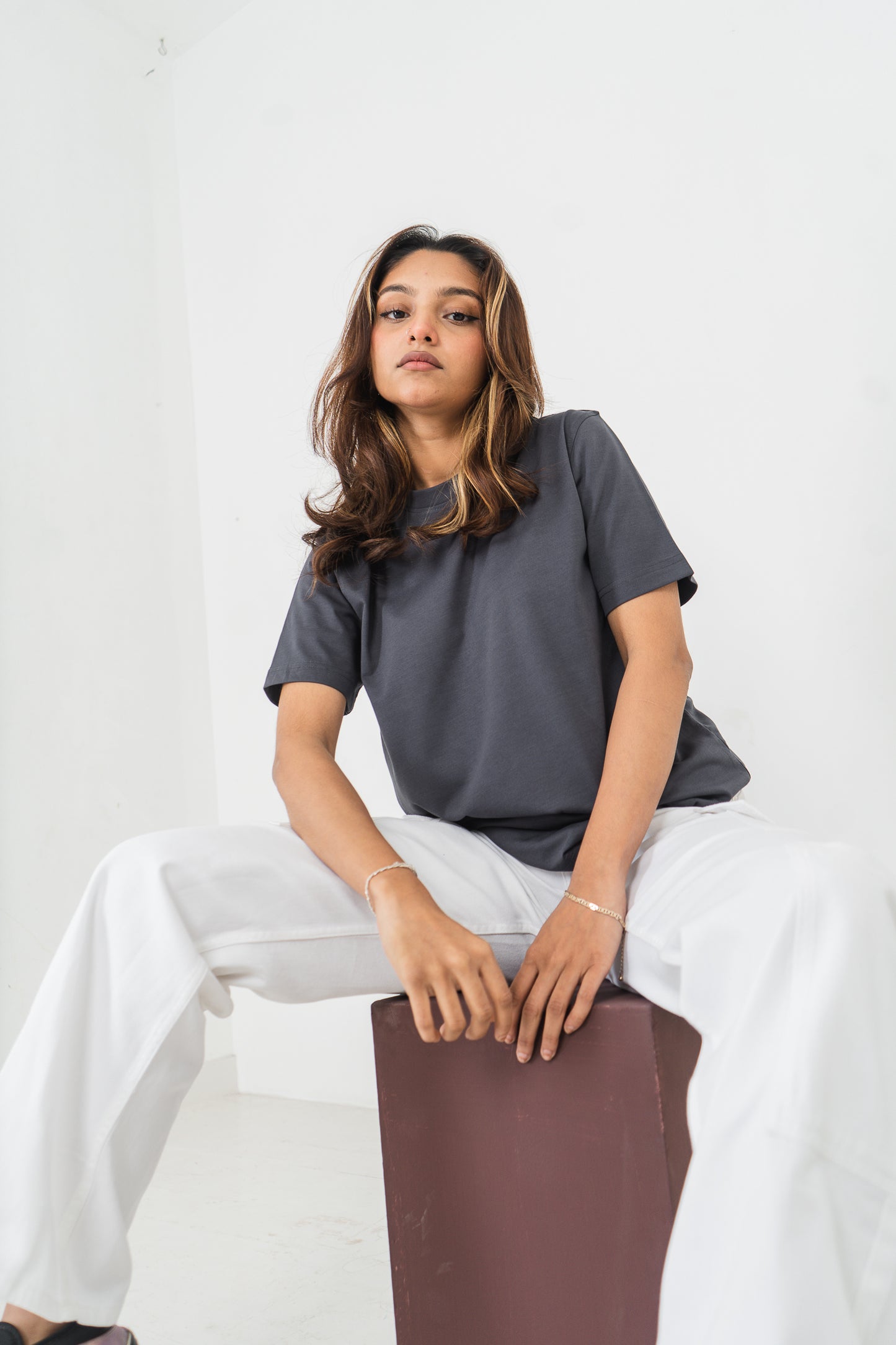 Straight Leg - Mid Rise - Cargo Pants - White