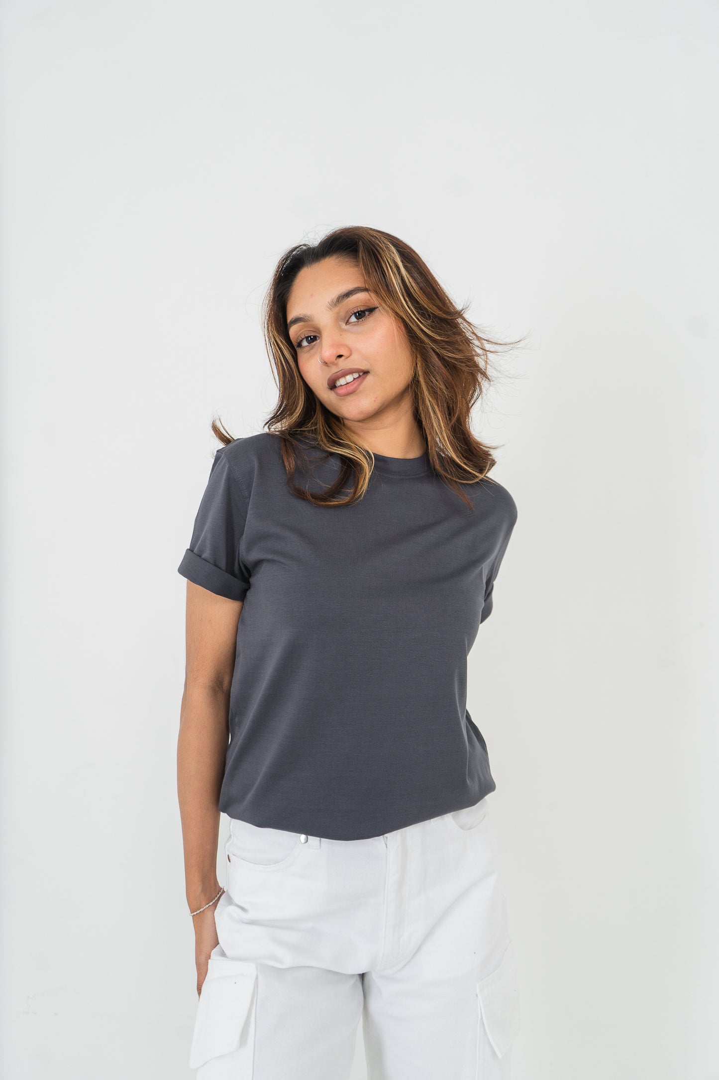 Basic T-Shirt- Unisex - Charcoal