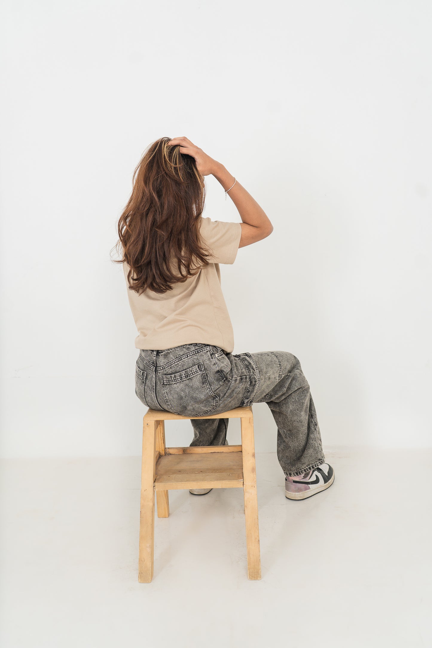 Straight Leg - Mid Rise - Cargo Pants - Ash