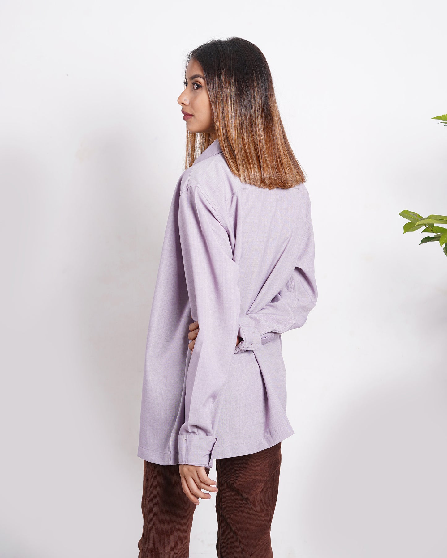 Linen Shirt - Unisex - Lavender