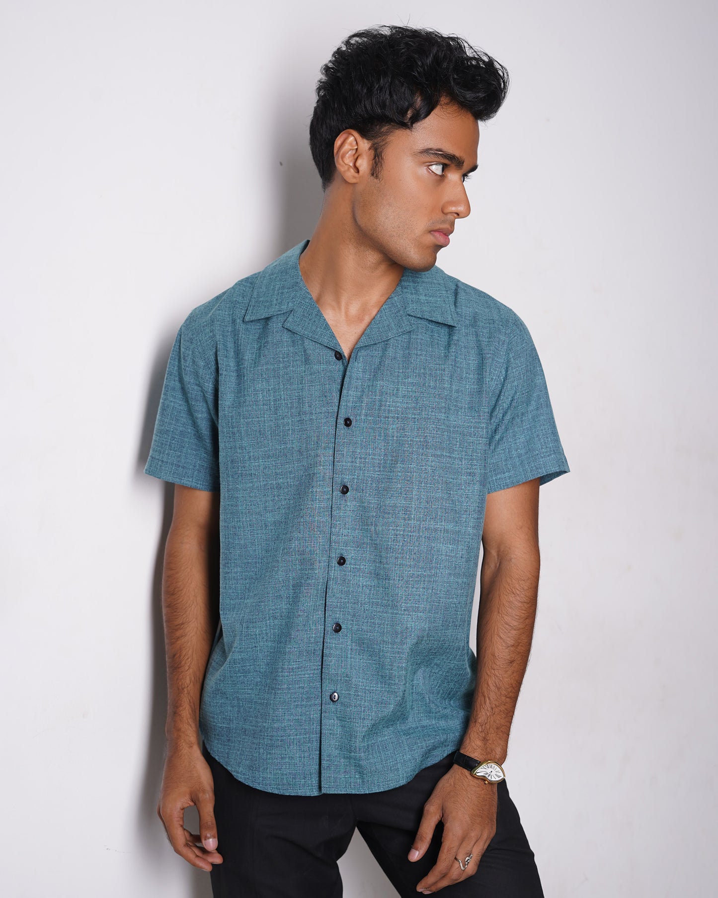 Cubana - Aqua - Cuban Shirt For Men