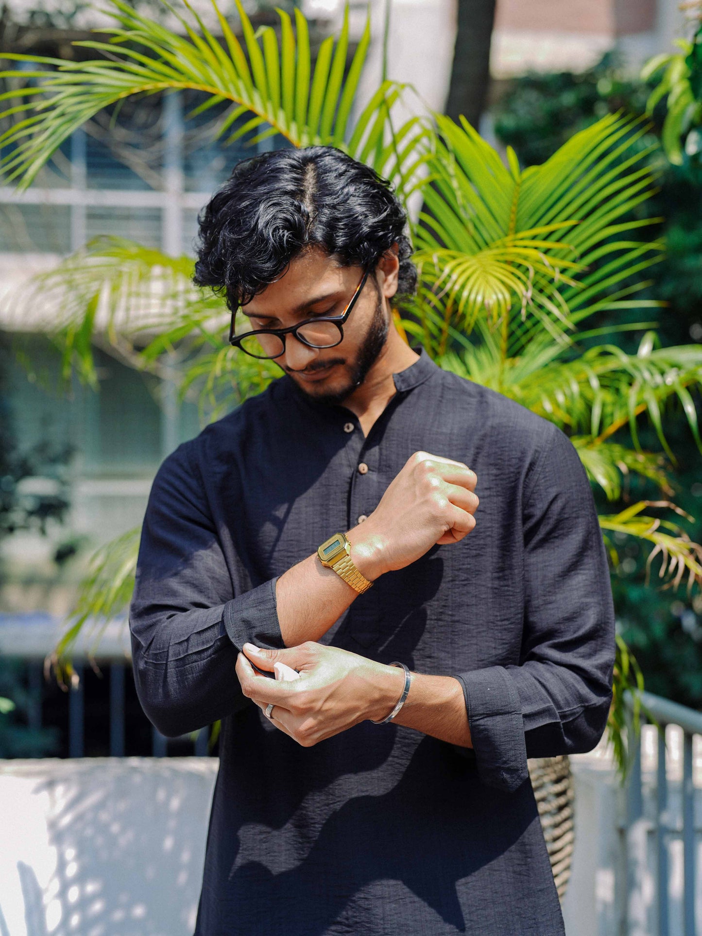 Black - Henley for Men
