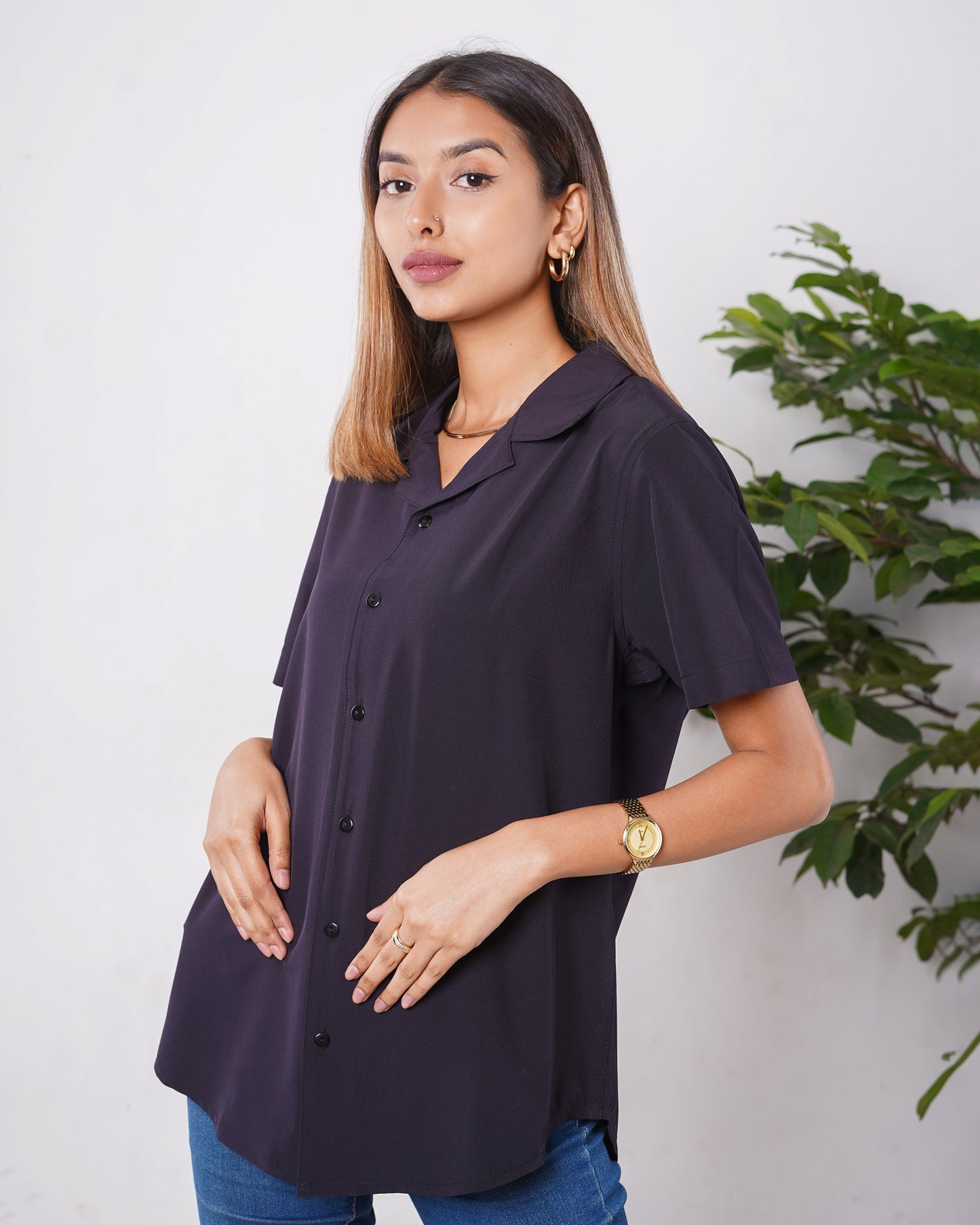 Cubana - Black - Cuban Shirt For Women