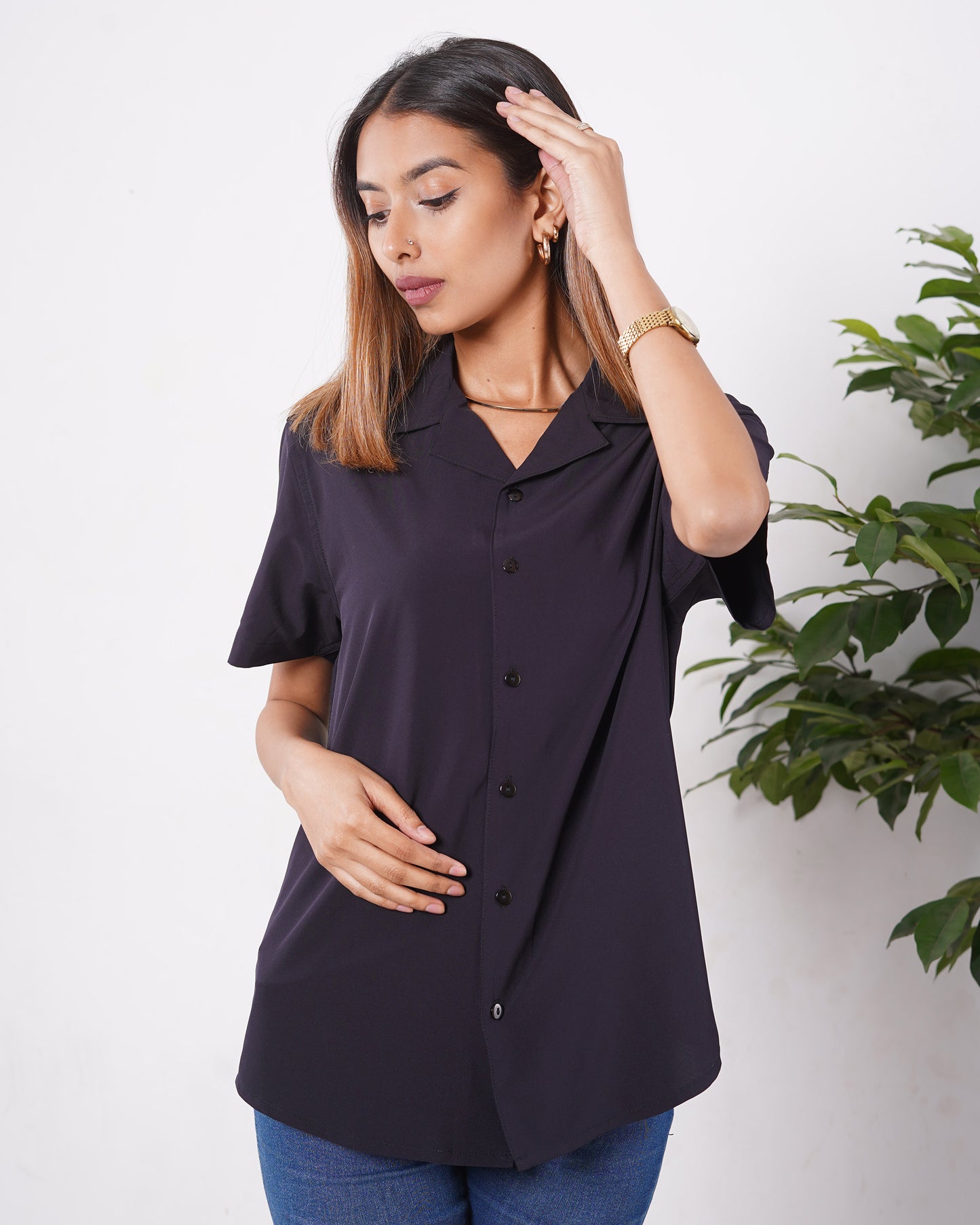 Cubana - Black - Cuban Shirt For Women