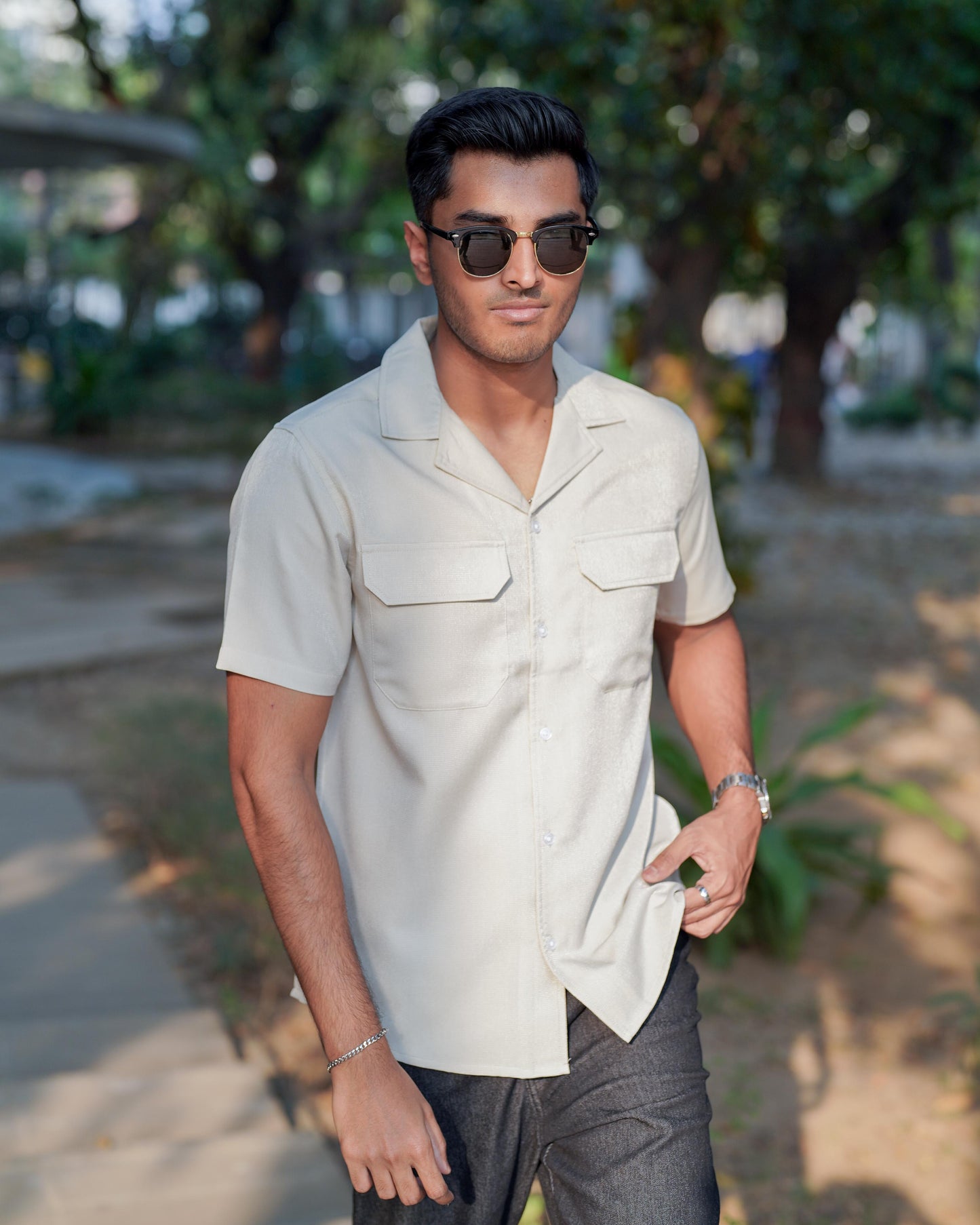 Curtis Cuba - Sepia - Cuban Shirt For Men