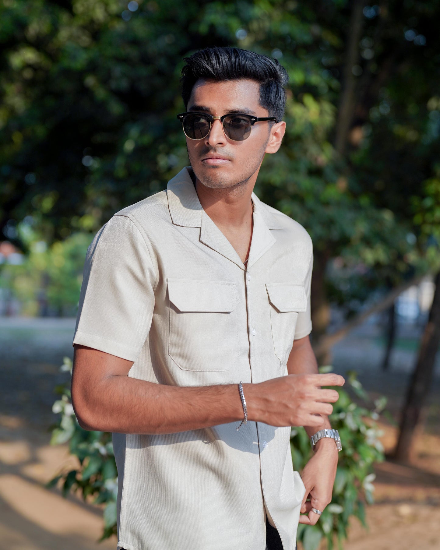 Curtis Cuba - Sepia - Cuban Shirt For Men