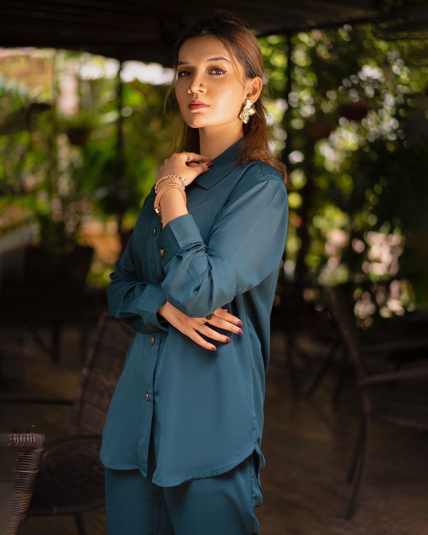 ASIAR 23' Co-ords - Deep Cyan