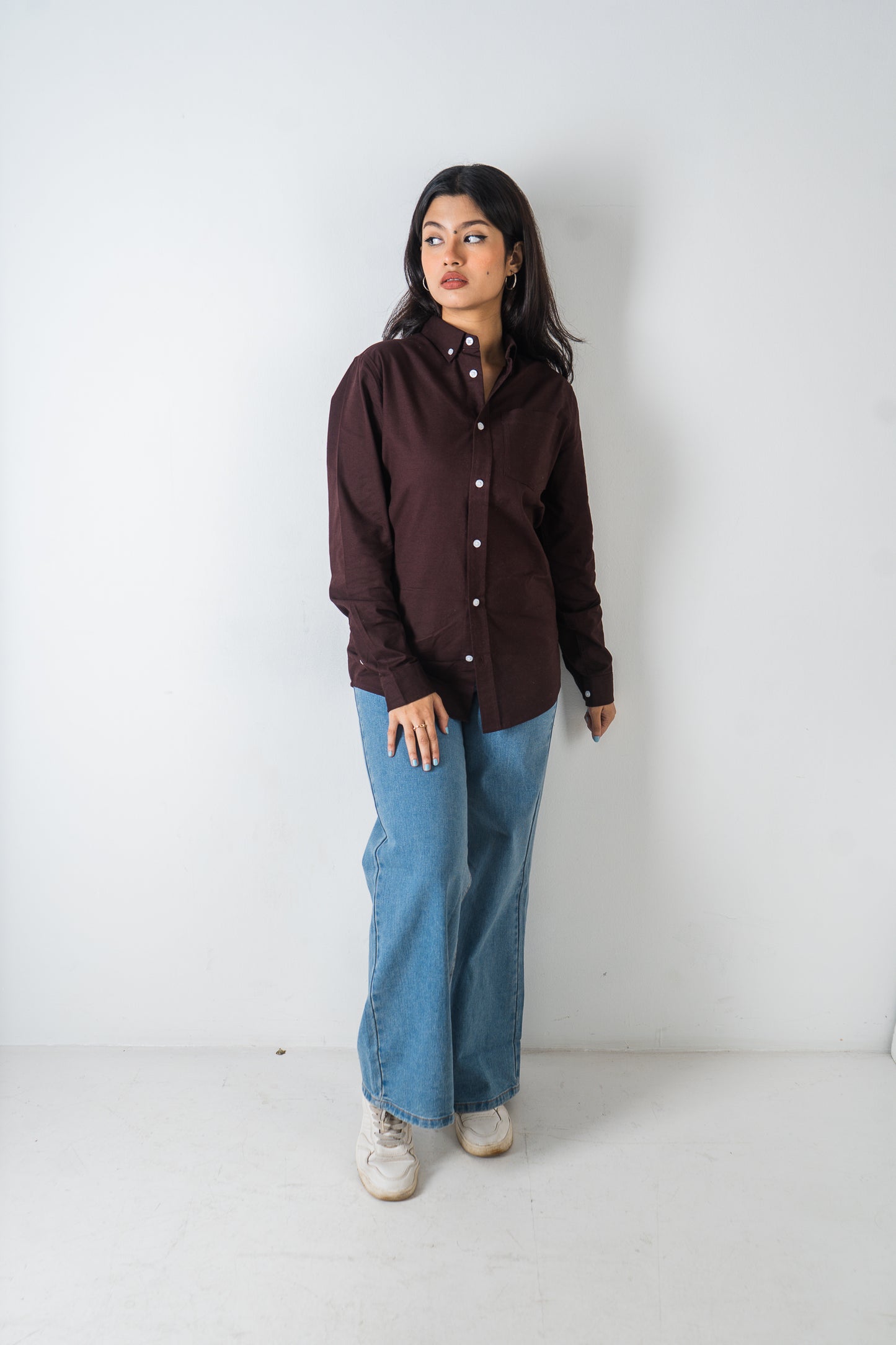 Oxford Shirt - Uninhibited - Unisex - Dark Brown