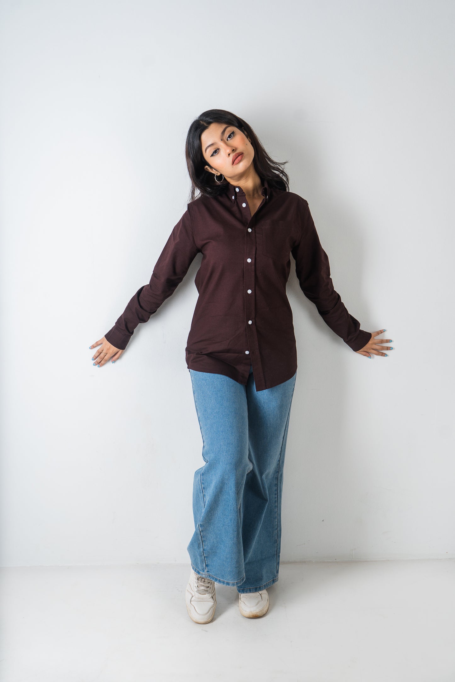 Oxford Shirt - Uninhibited - Unisex - Dark Brown