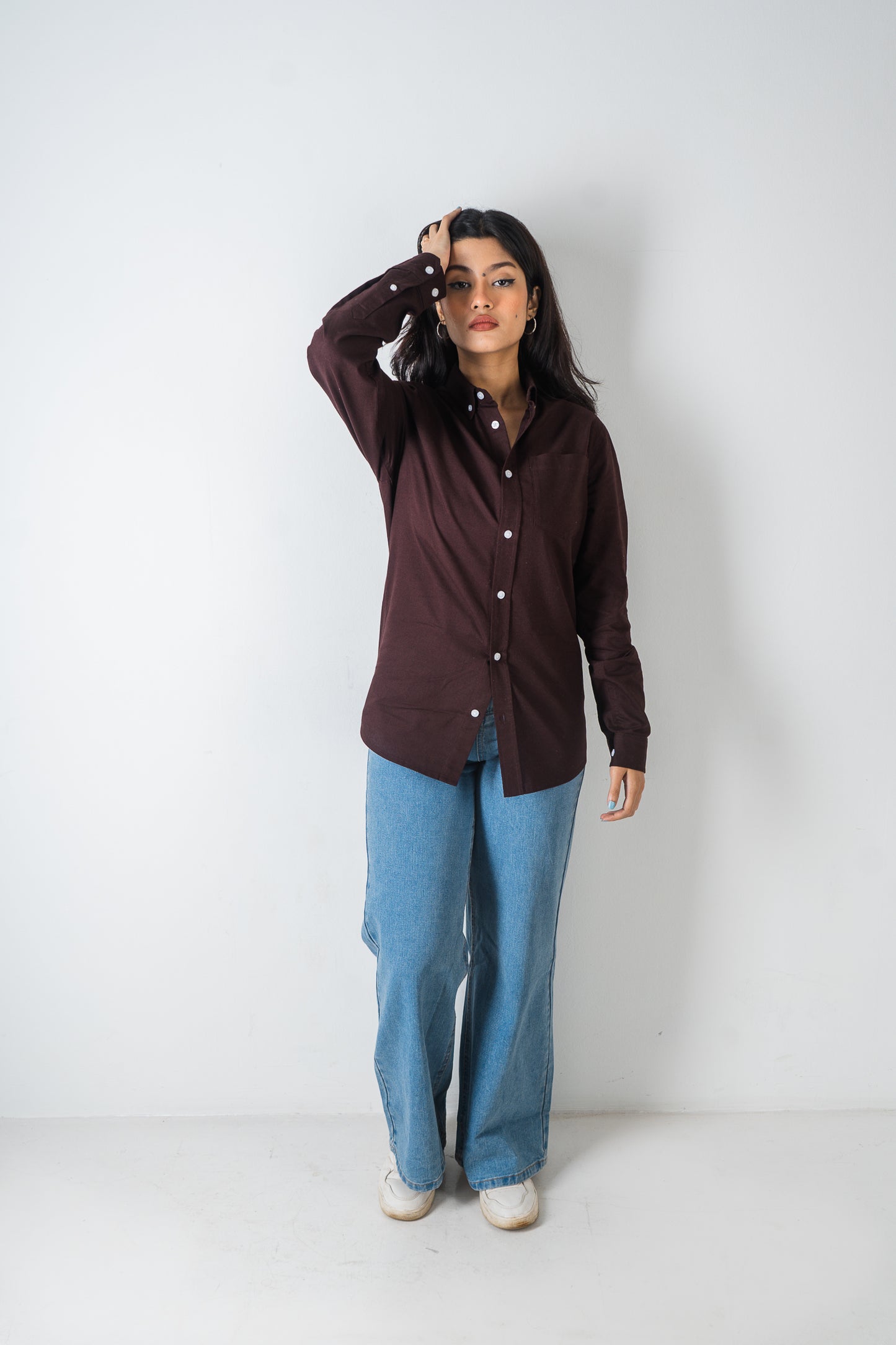 Oxford Shirt - Uninhibited - Unisex - Dark Brown