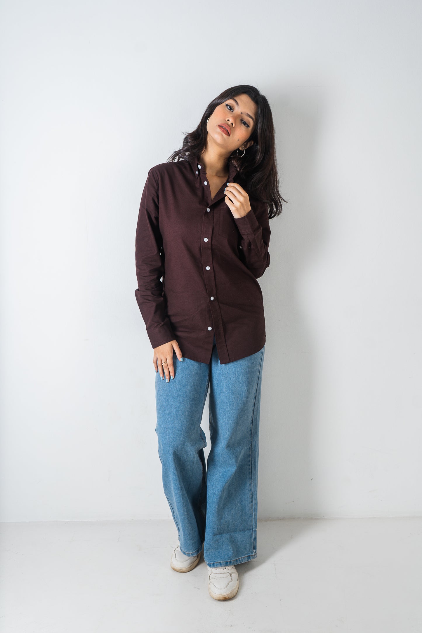 Oxford Shirt - Uninhibited - Unisex - Dark Brown