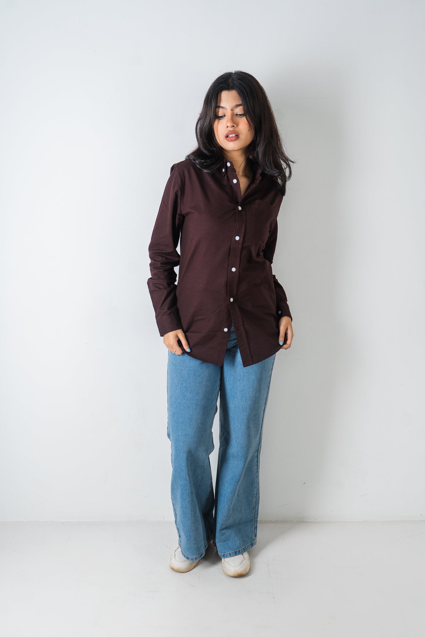 Oxford Shirt - Uninhibited - Unisex - Dark Brown