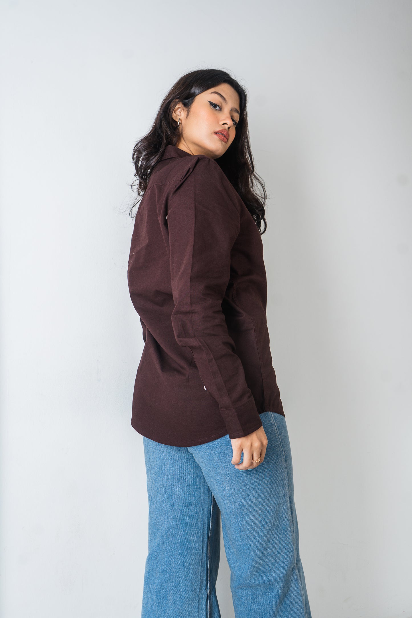 Oxford Shirt - Uninhibited - Unisex - Dark Brown
