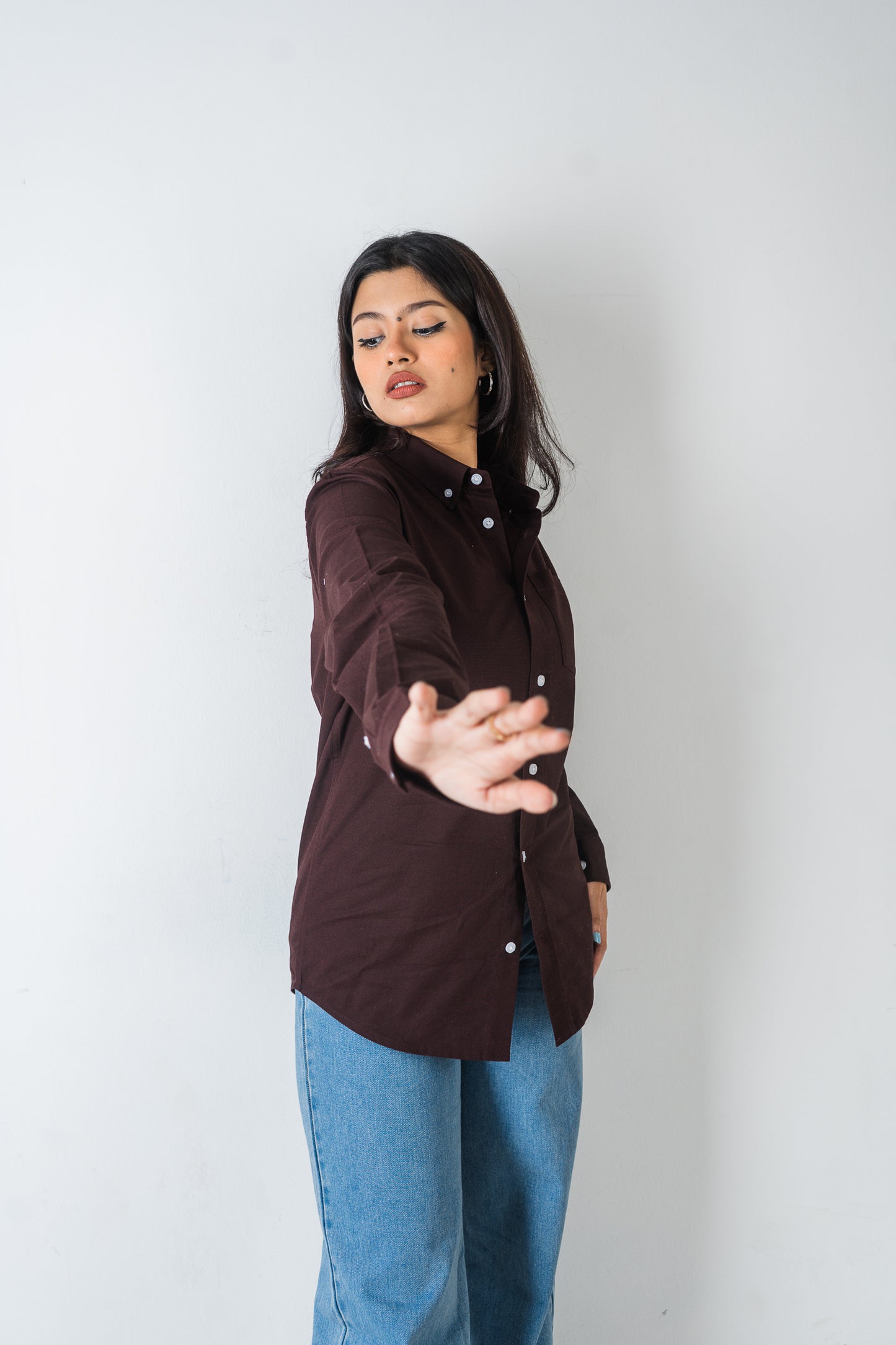 Oxford Shirt - Uninhibited - Unisex - Dark Brown