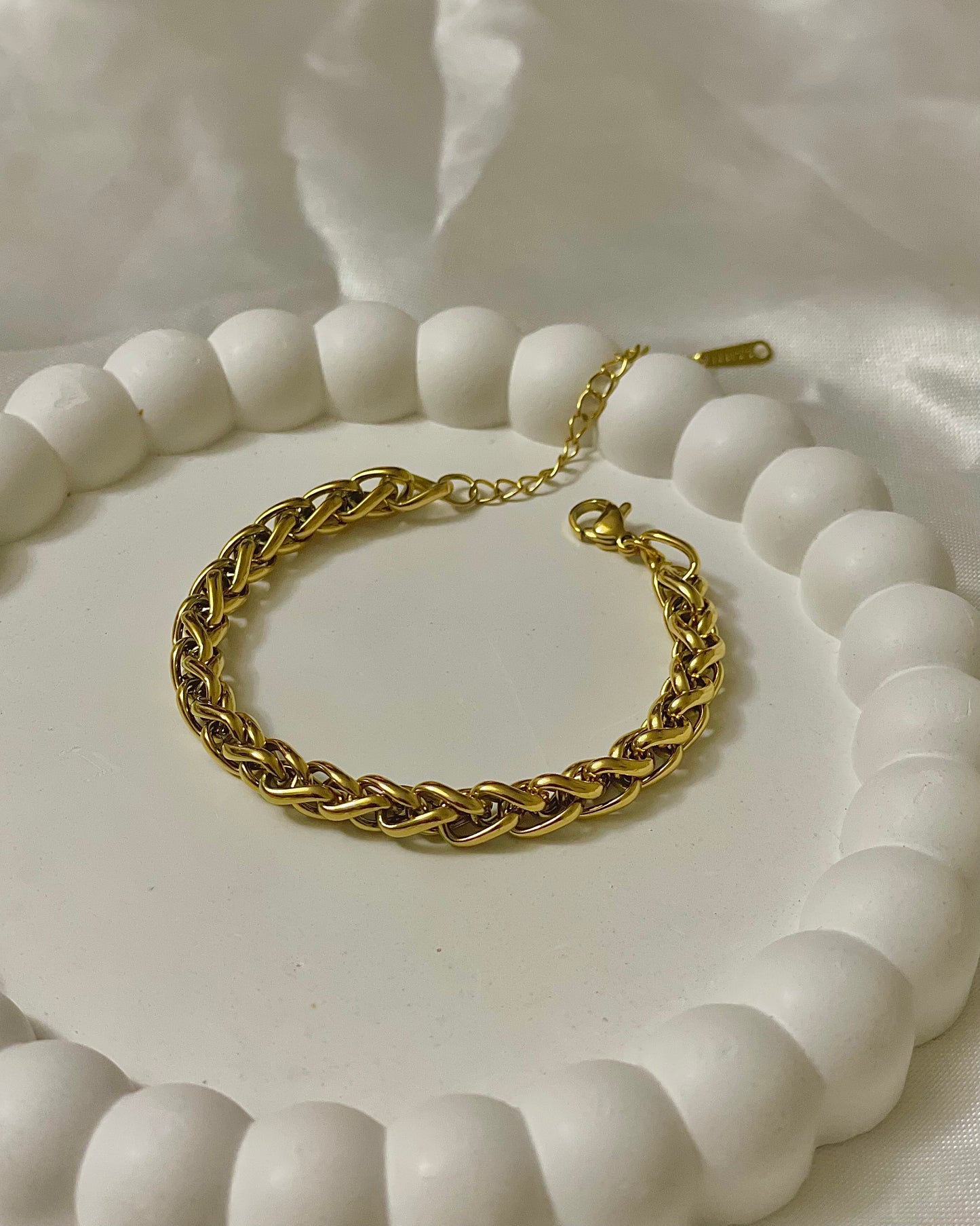 Round linked Chain Bracelet