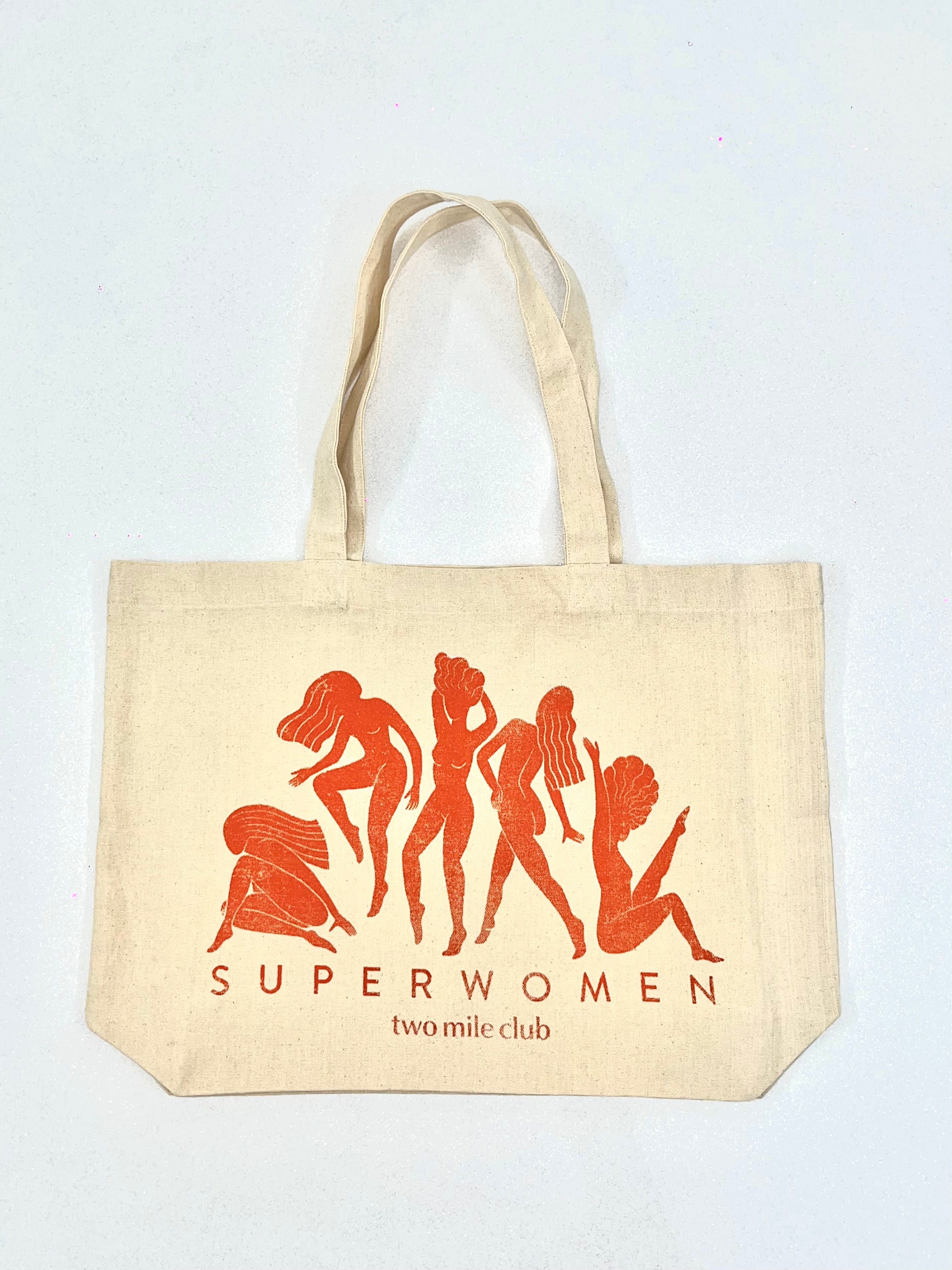 দ্য বোল্ড মাইল ক্লাব - টোট ব্যাগ - ক্রিম