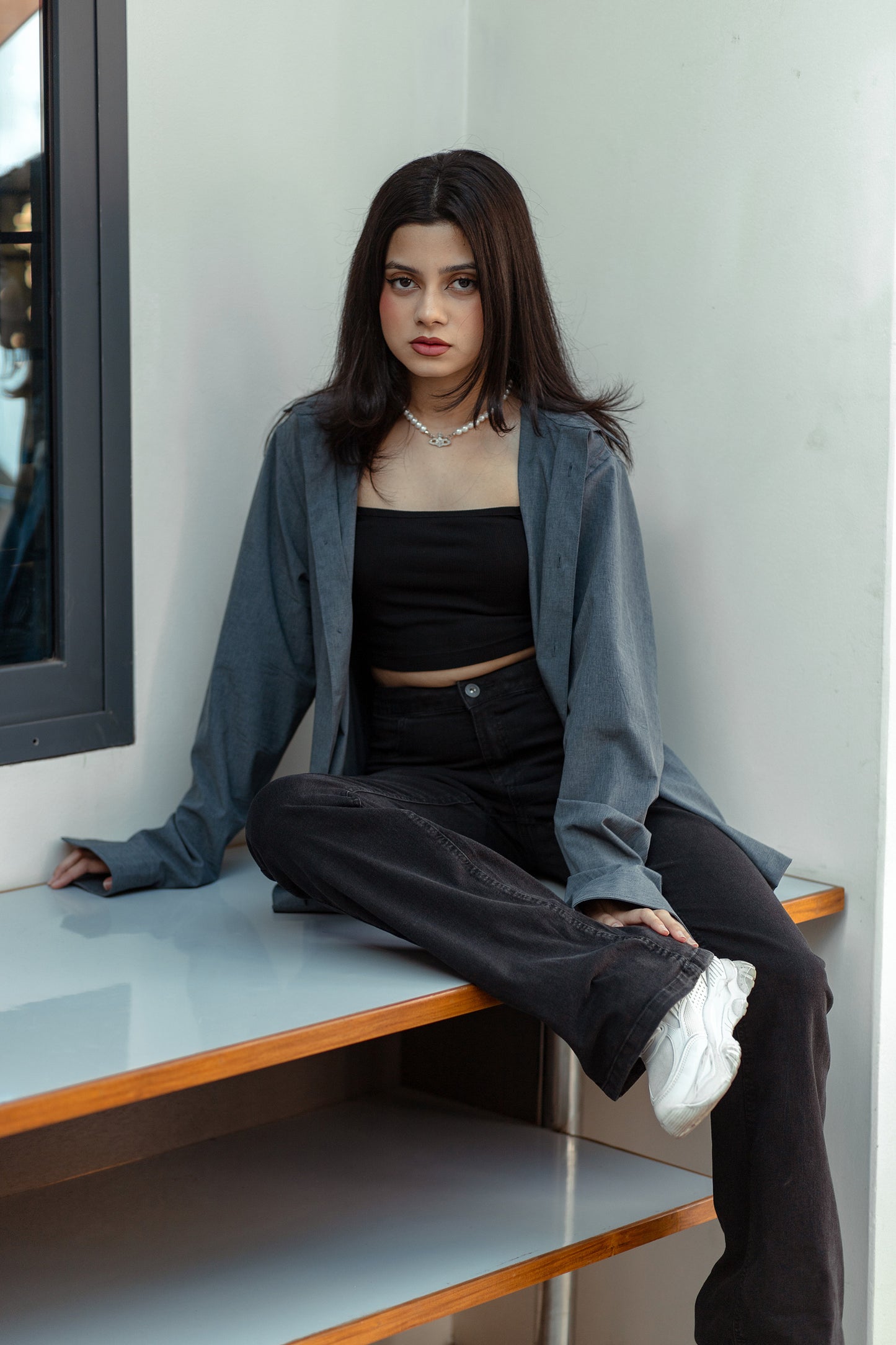 Casual Shirt - Unisex - Ash