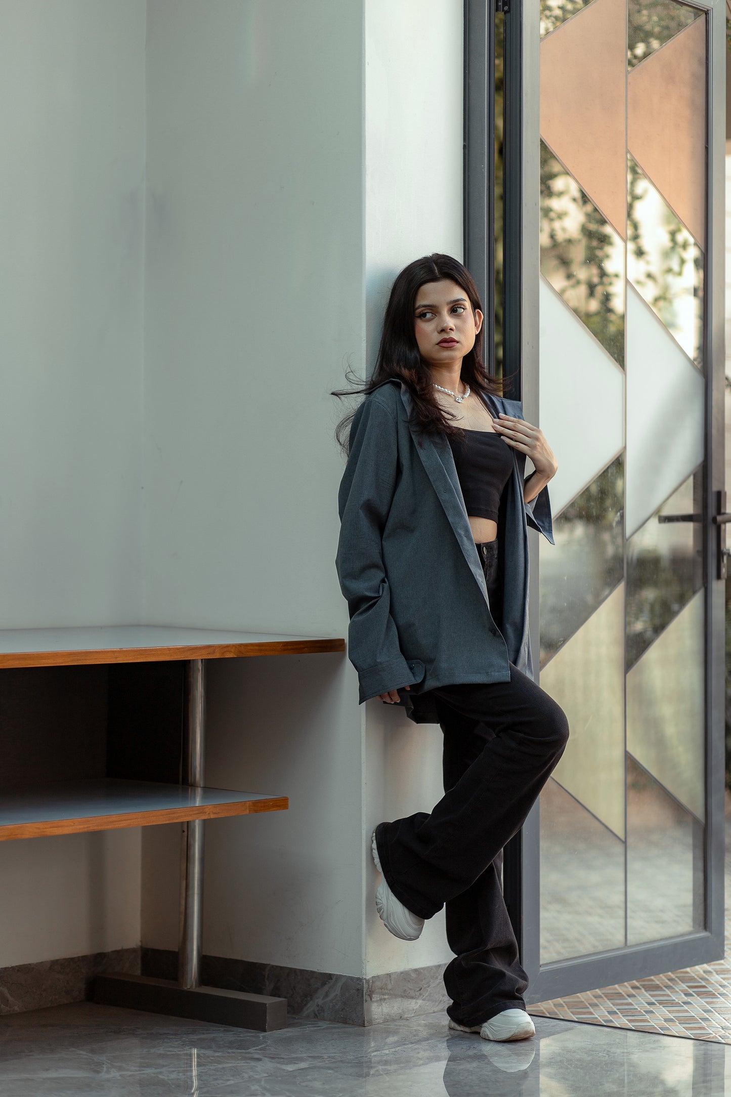 Casual Shirt - Unisex - Ash