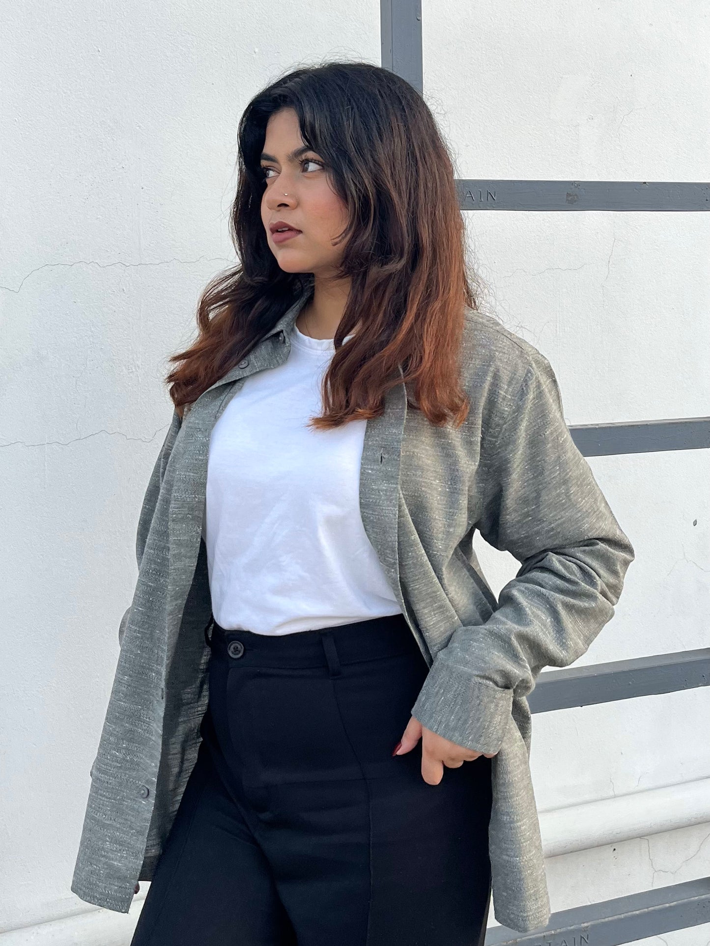 Linen Shirt - Unisex - Moss