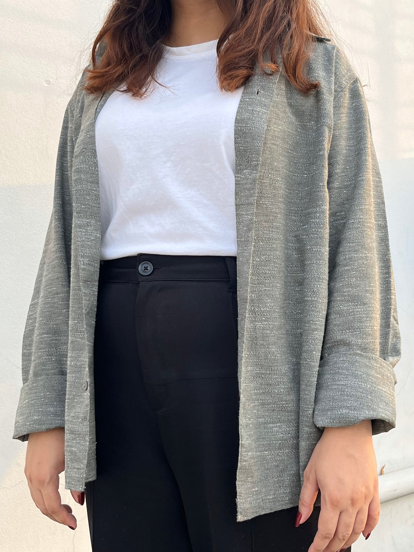 Linen Shirt - Unisex - Moss