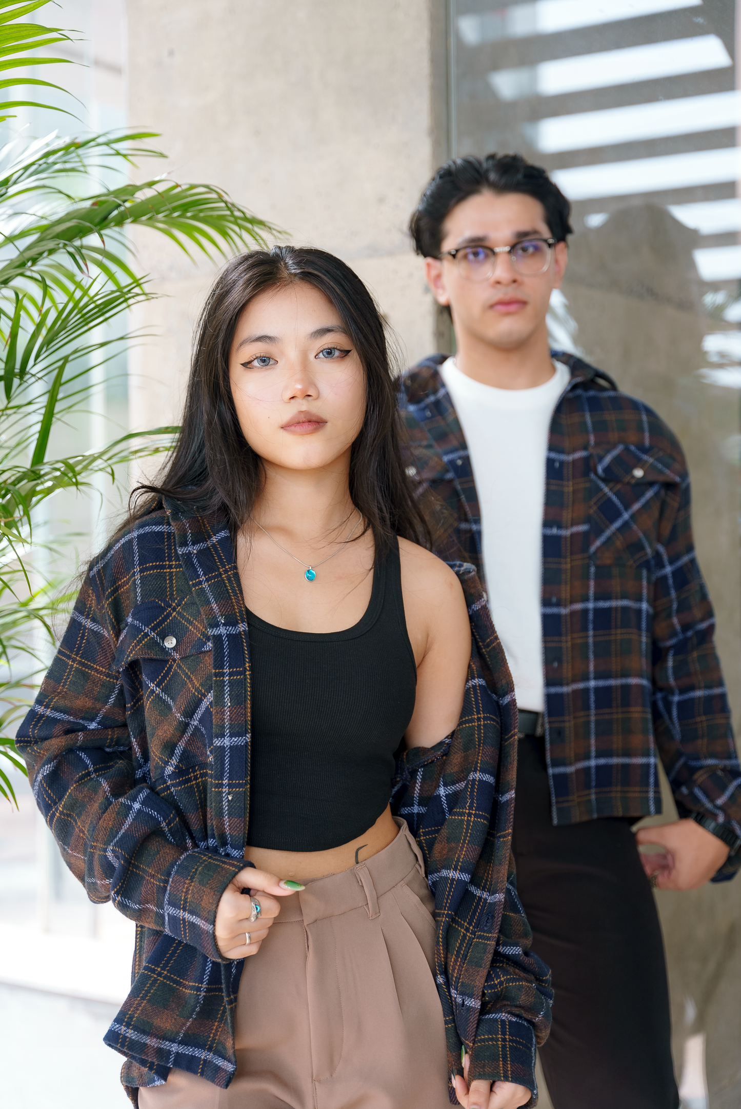 Flannel for Men - Moss and Navy - Dual Pocket Shirts