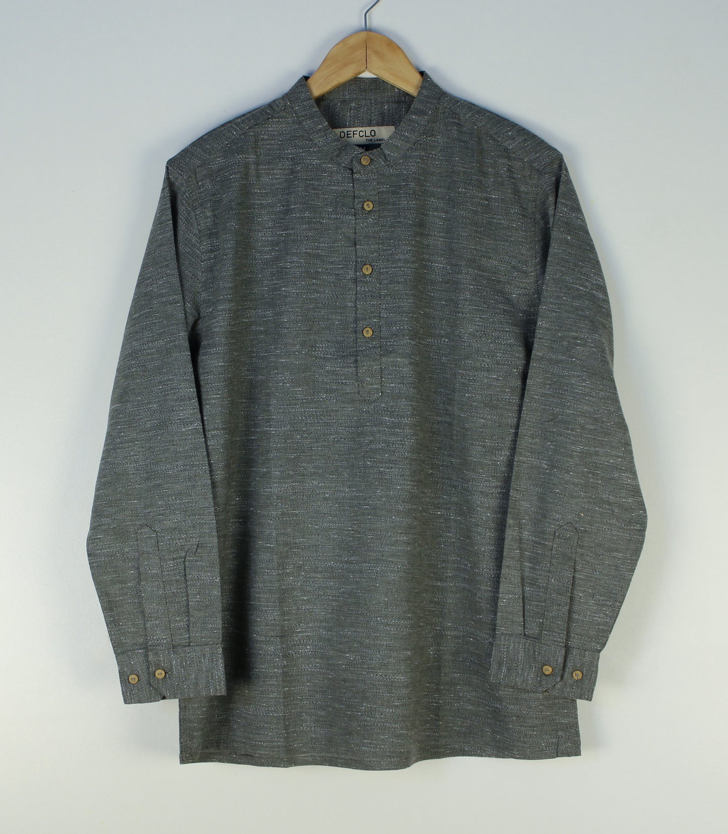 Linen Henley - Unisex - Moss