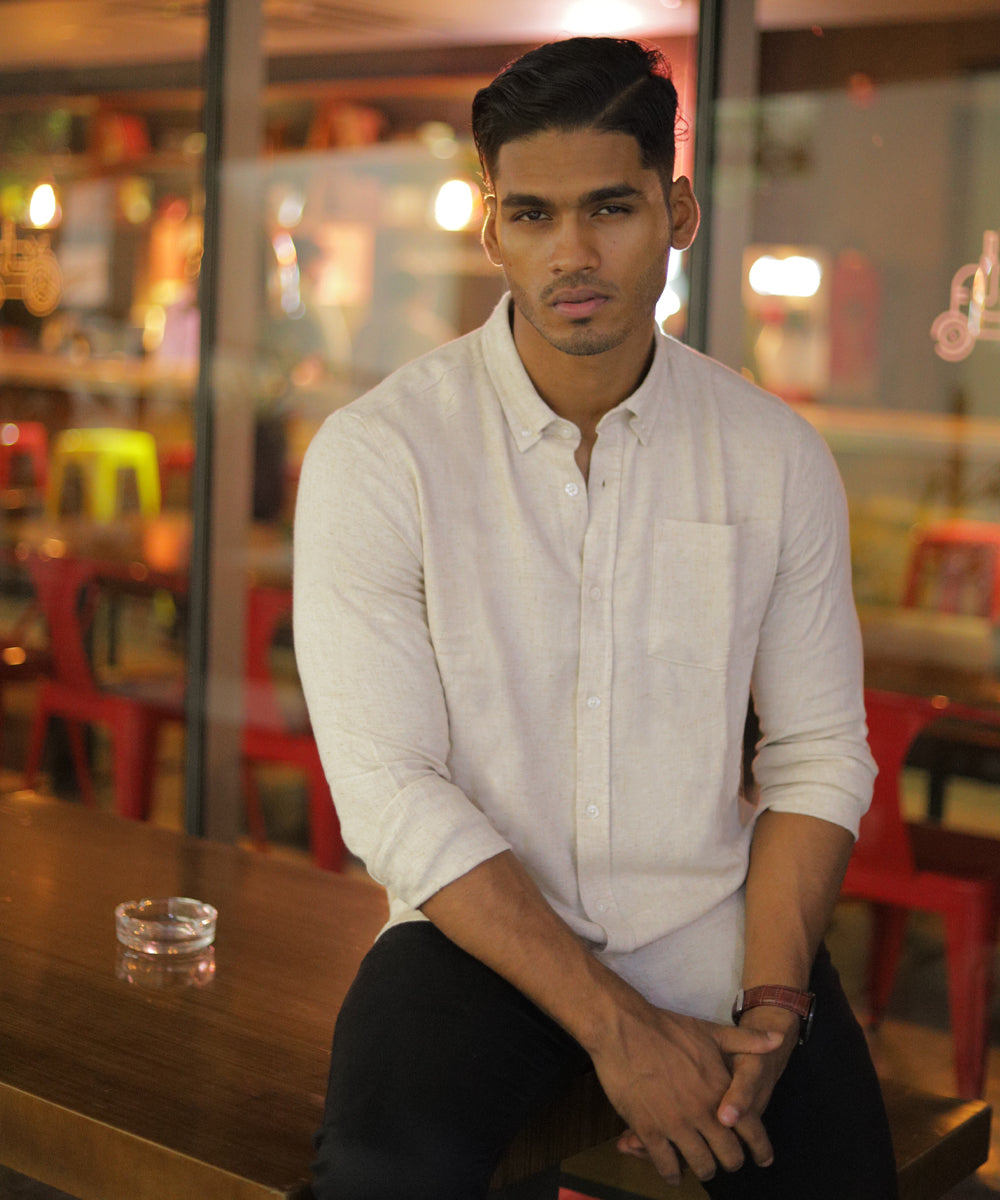 Casual Shirt - Uninhibited - Rustic Off White