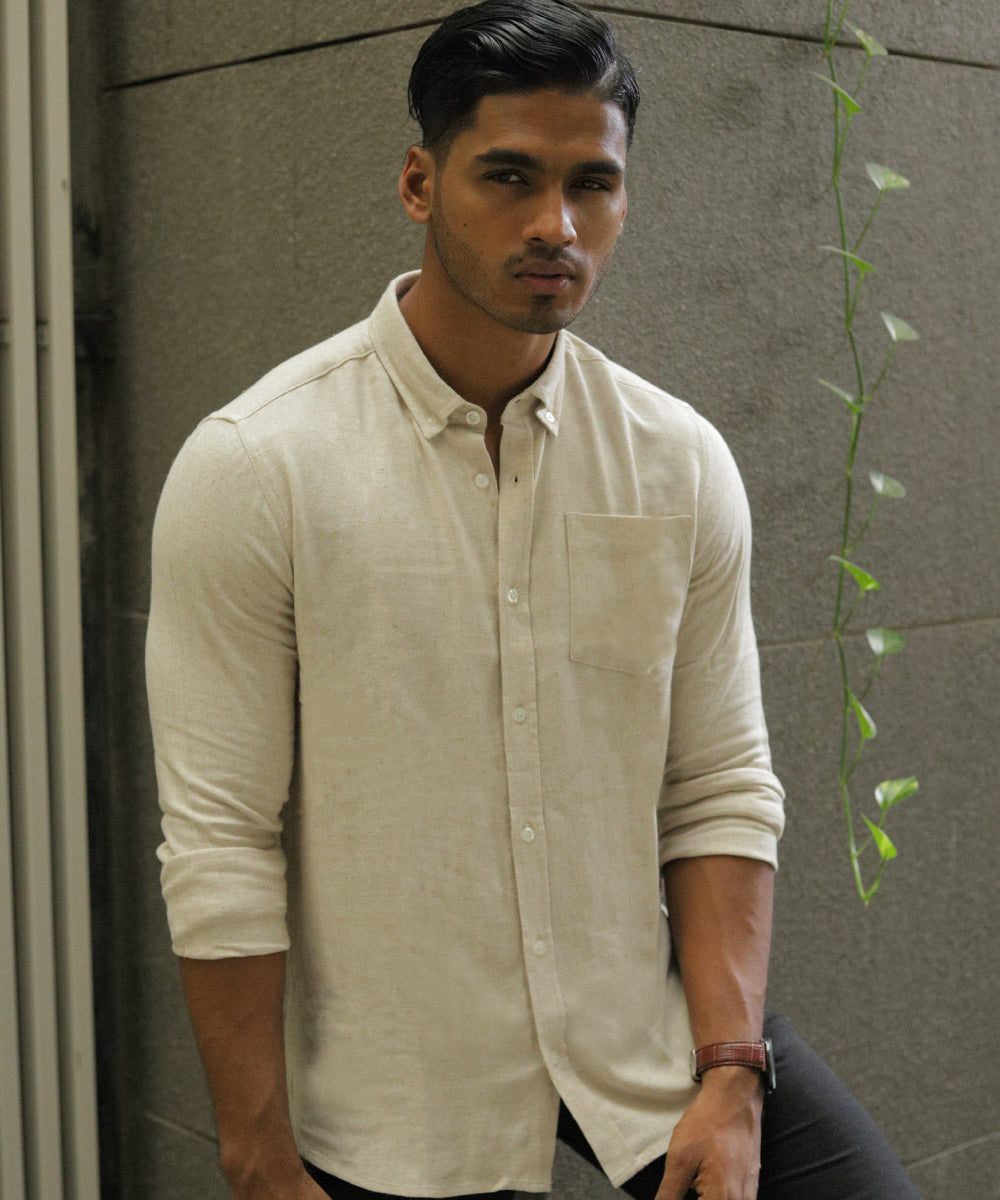 Casual Shirt - Uninhibited - Rustic Off White