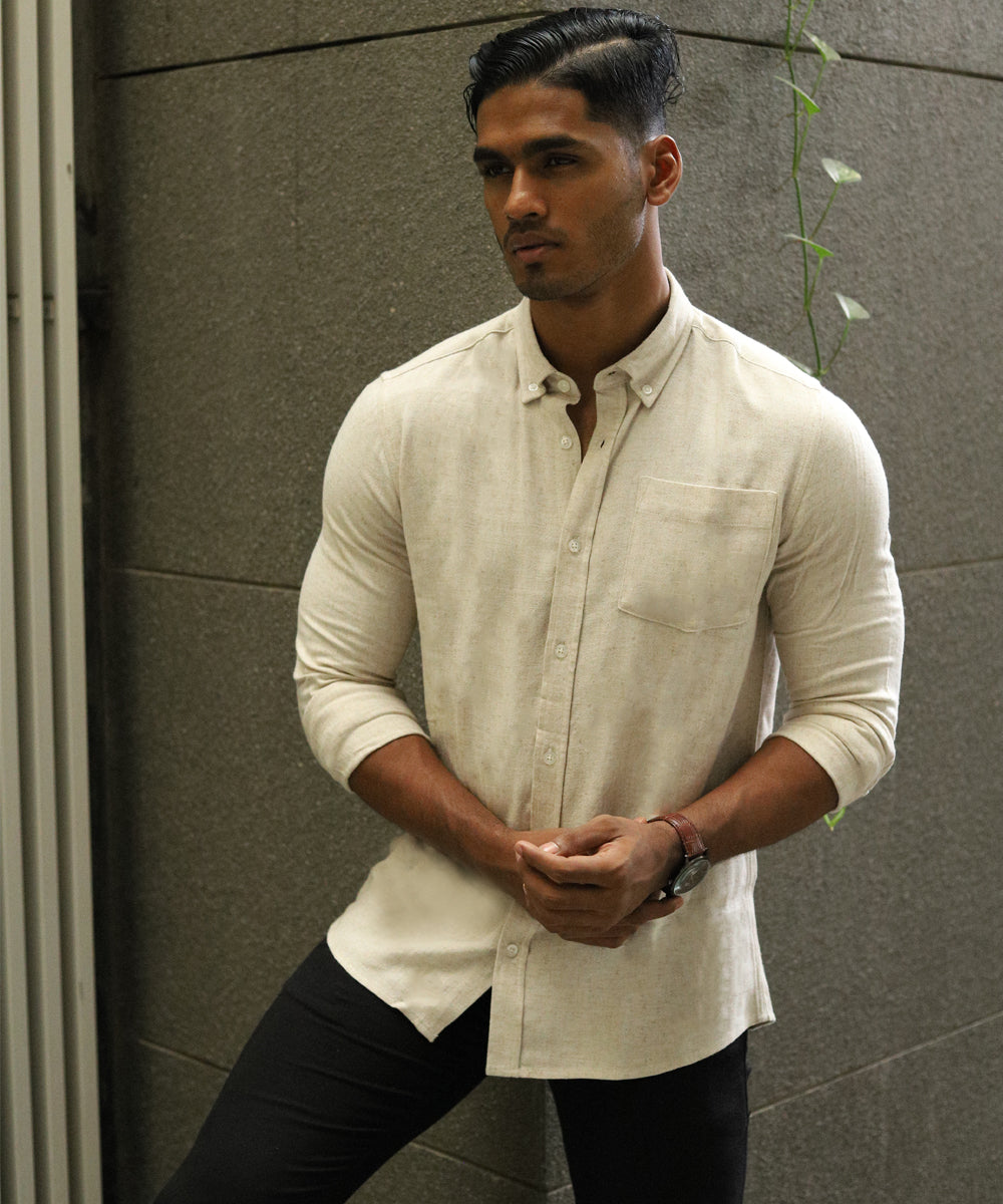 Casual Shirt - Uninhibited - Rustic Off White