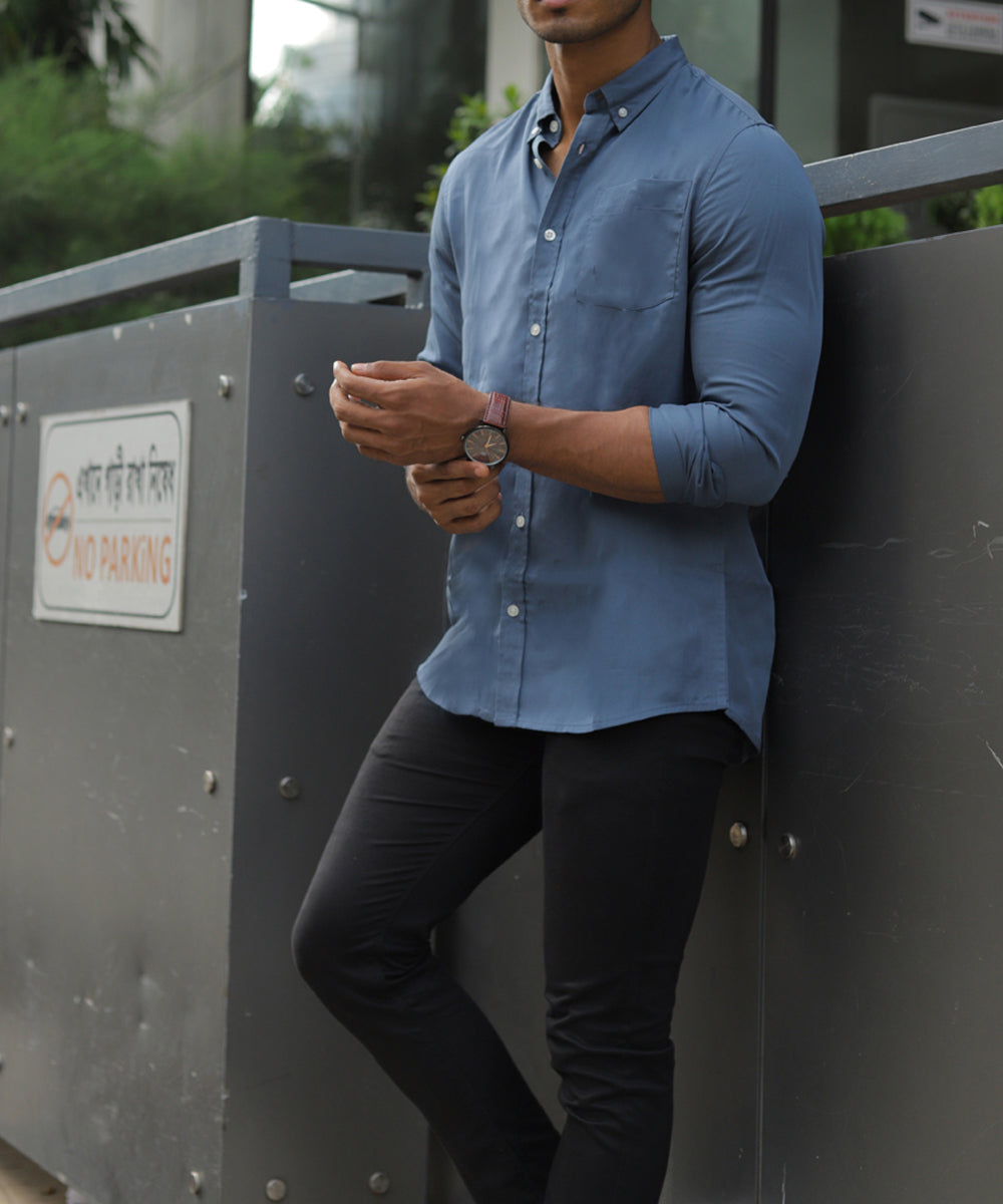 Casual Shirt - Uninhibited - Matte Blue