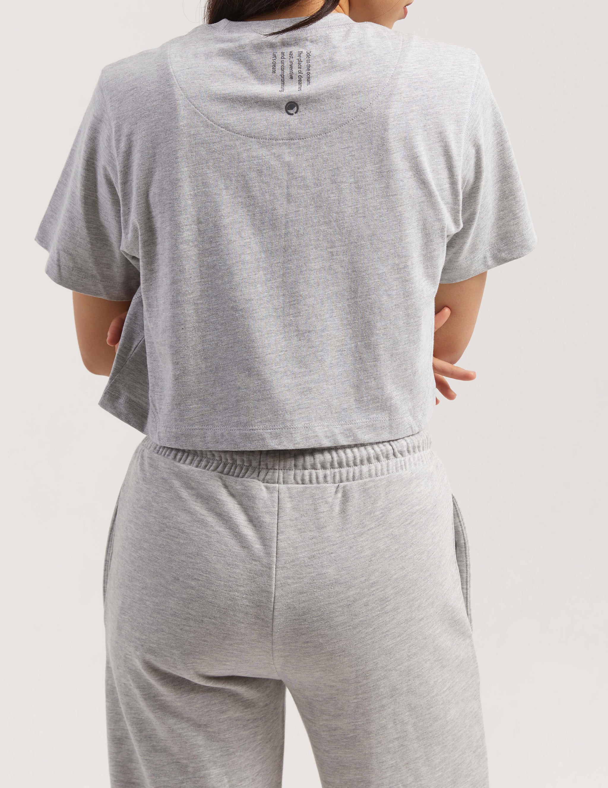 Honey Women's Cropped T-shirt - Grey Mel