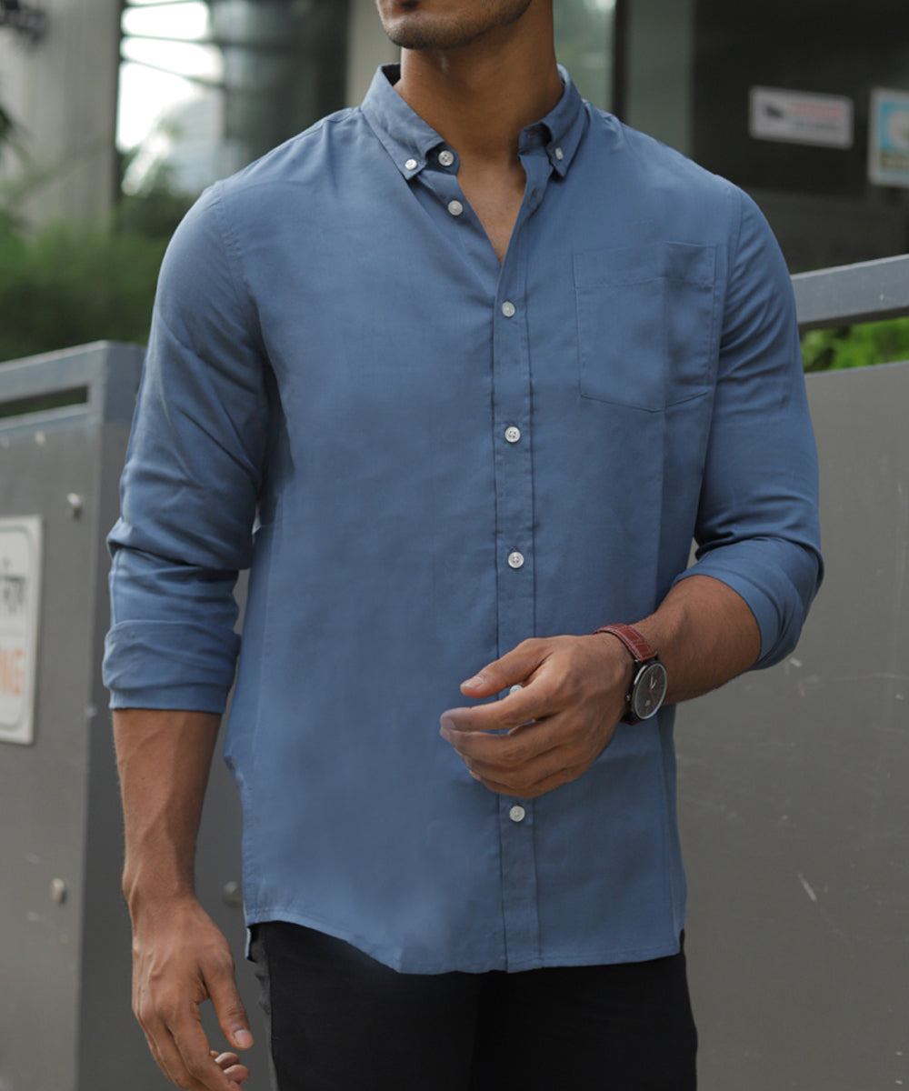 Casual Shirt - Uninhibited - Matte Blue
