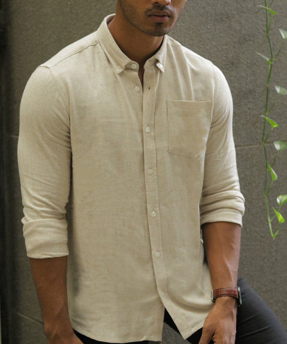 Casual Shirt - Uninhibited - Rustic Off White