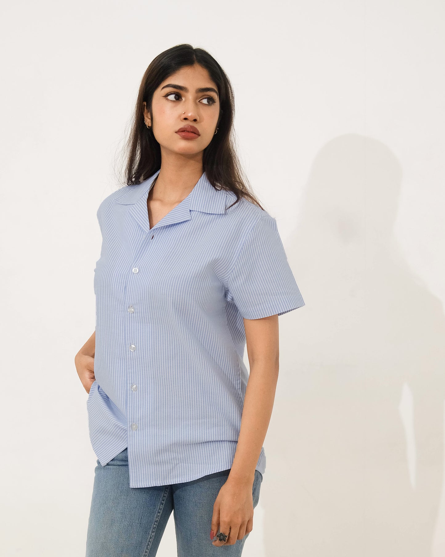 Cubana Raya - Thin Stripe - Cuban Shirt For Women