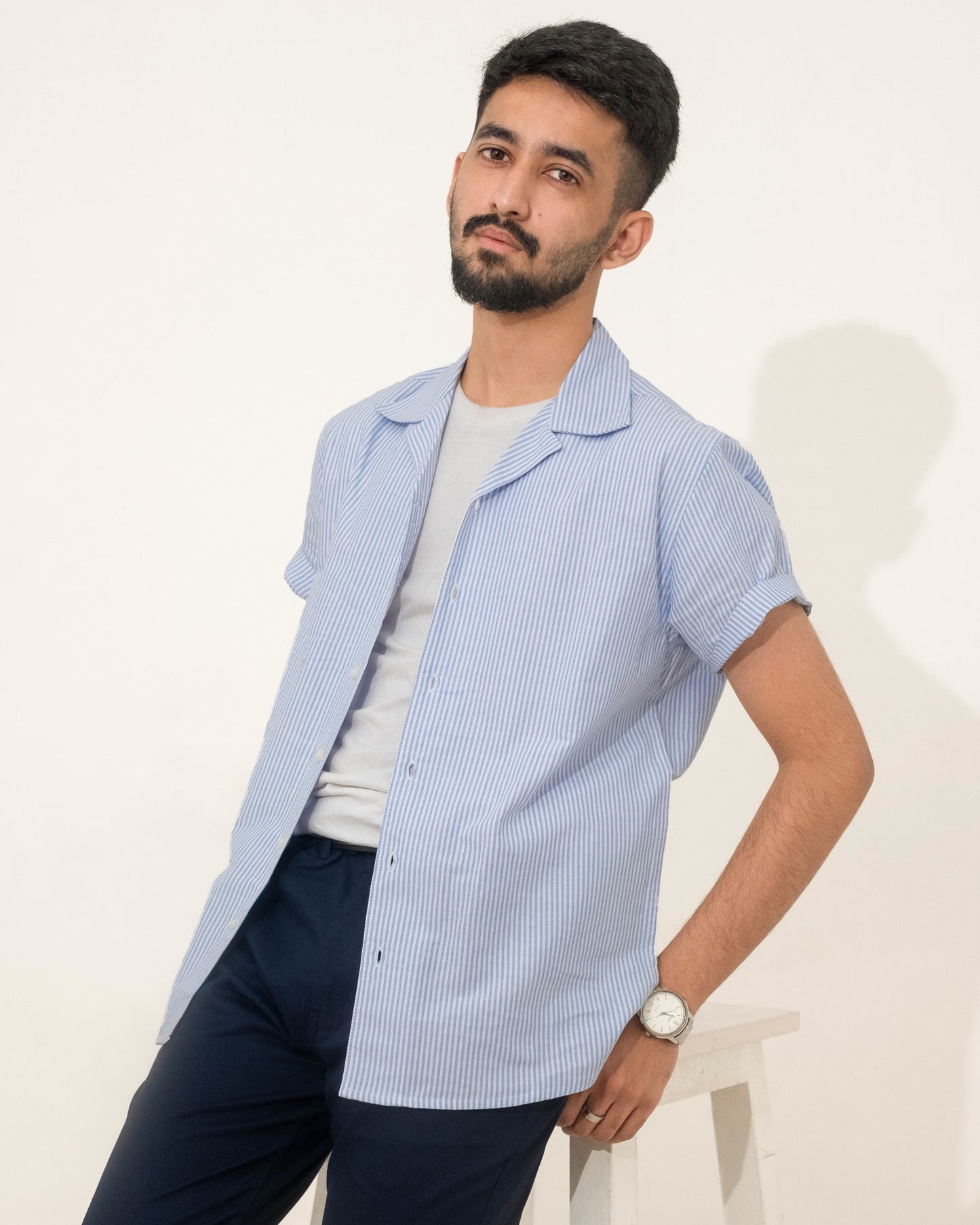 Cubana Raya - Thin Stripe - Cuban Shirt For Men