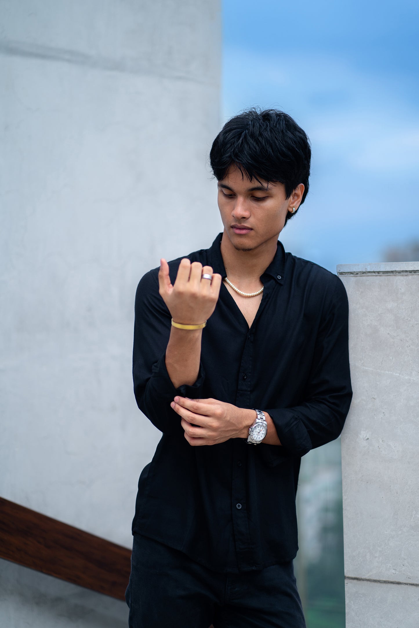 Midnight Black - Casual Shirt For Men