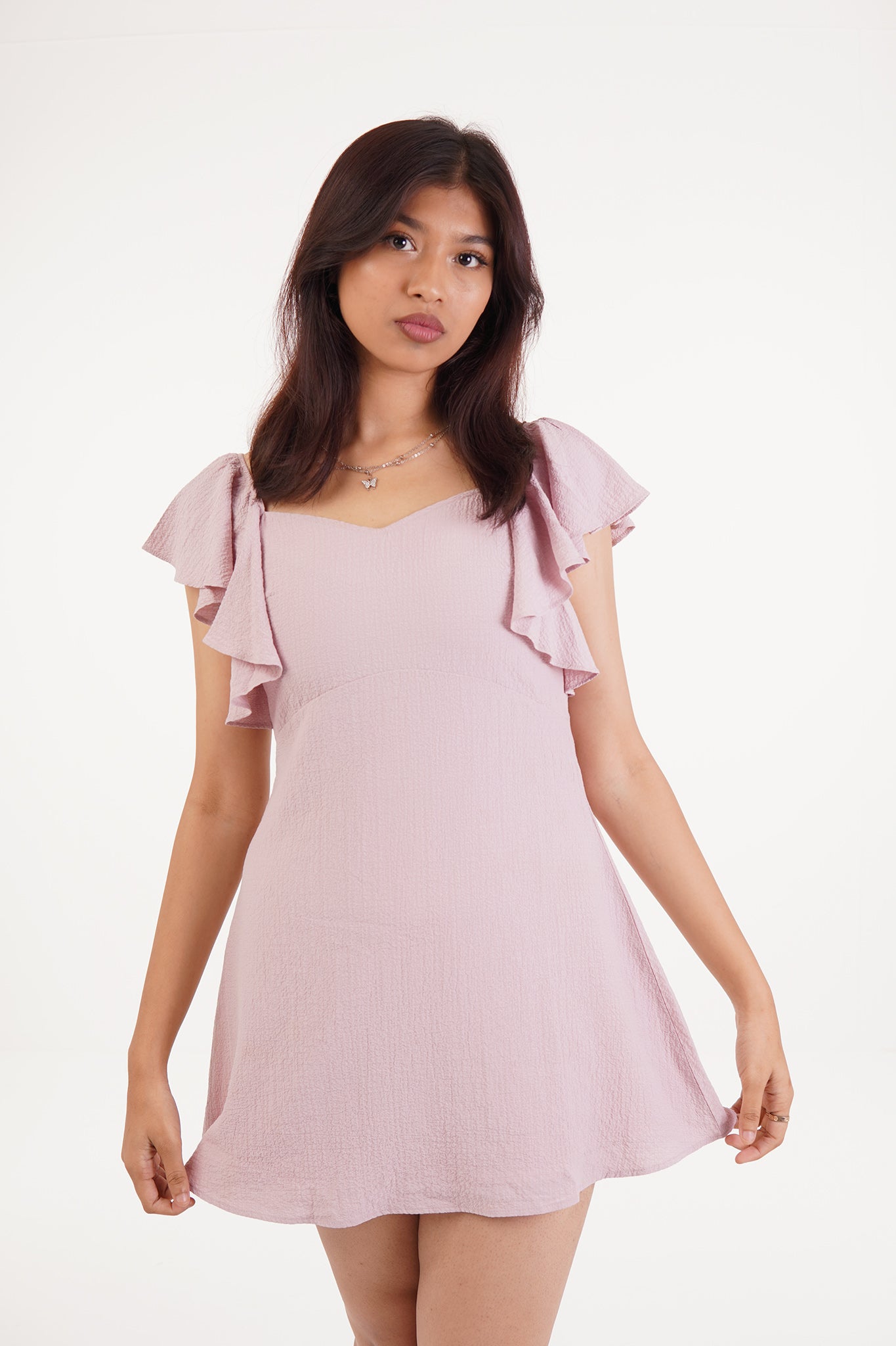 Brooke - Mauve Mini Dress