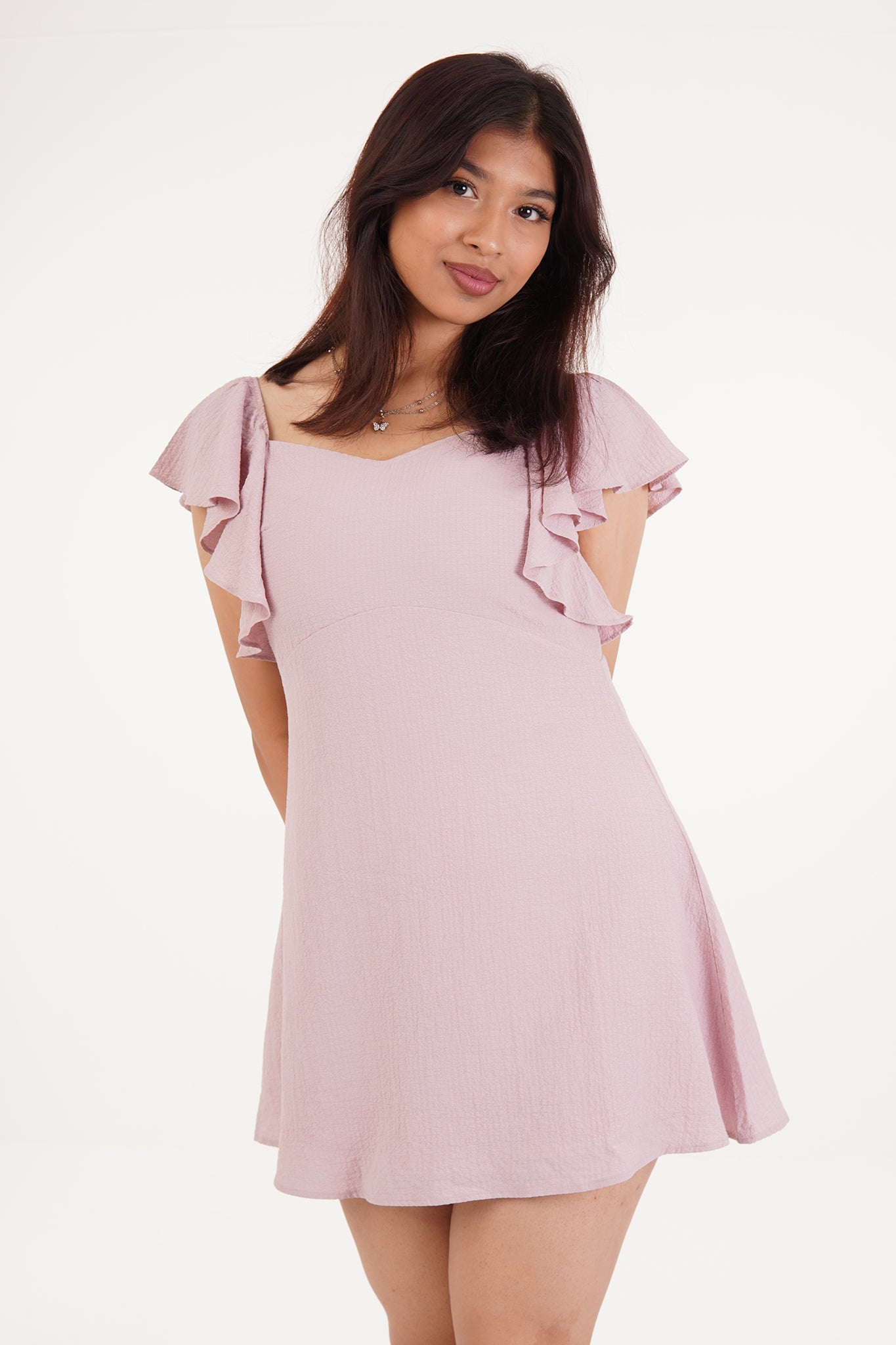 Brooke - Mauve Mini Dress