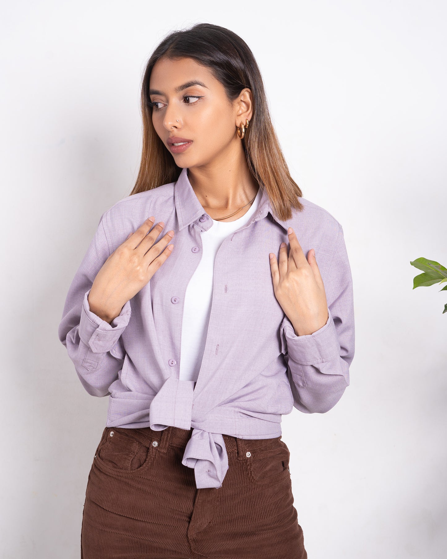 Linen Shirt - Unisex - Lavender