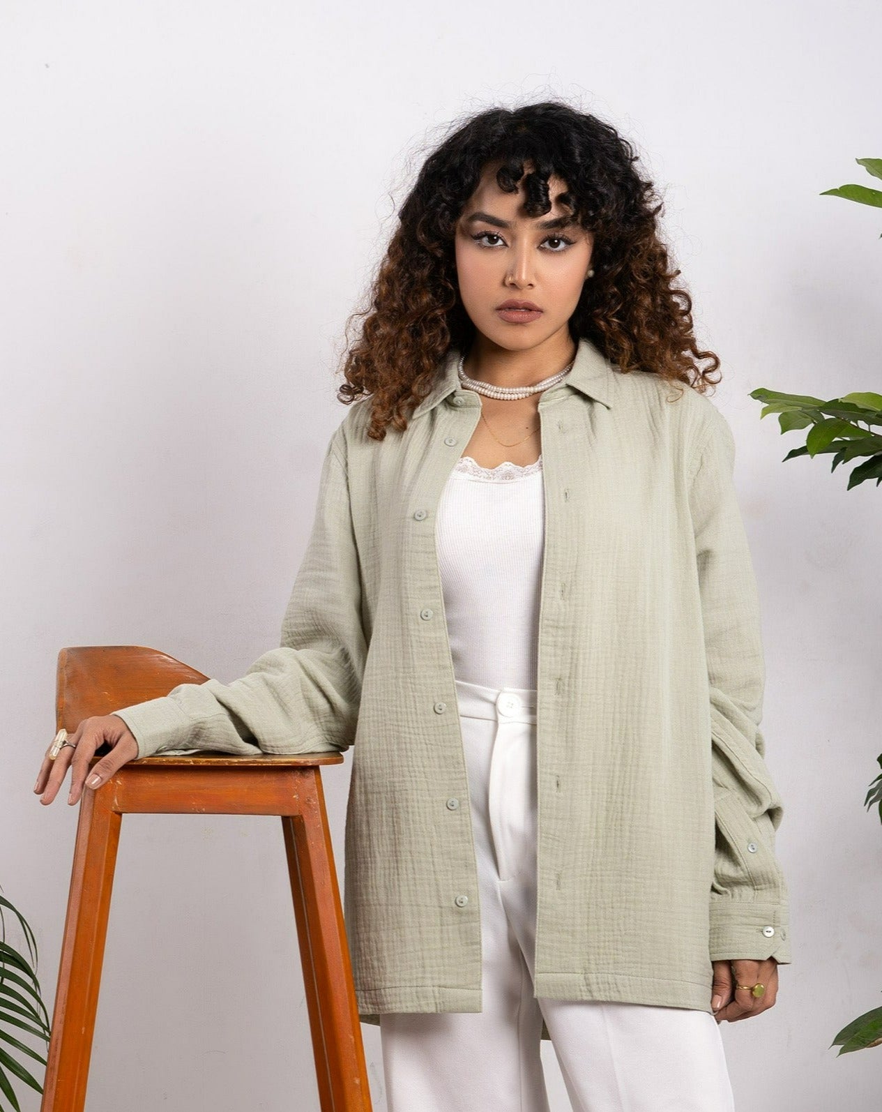 Waffle Shirt - Unisex - Light Lemon