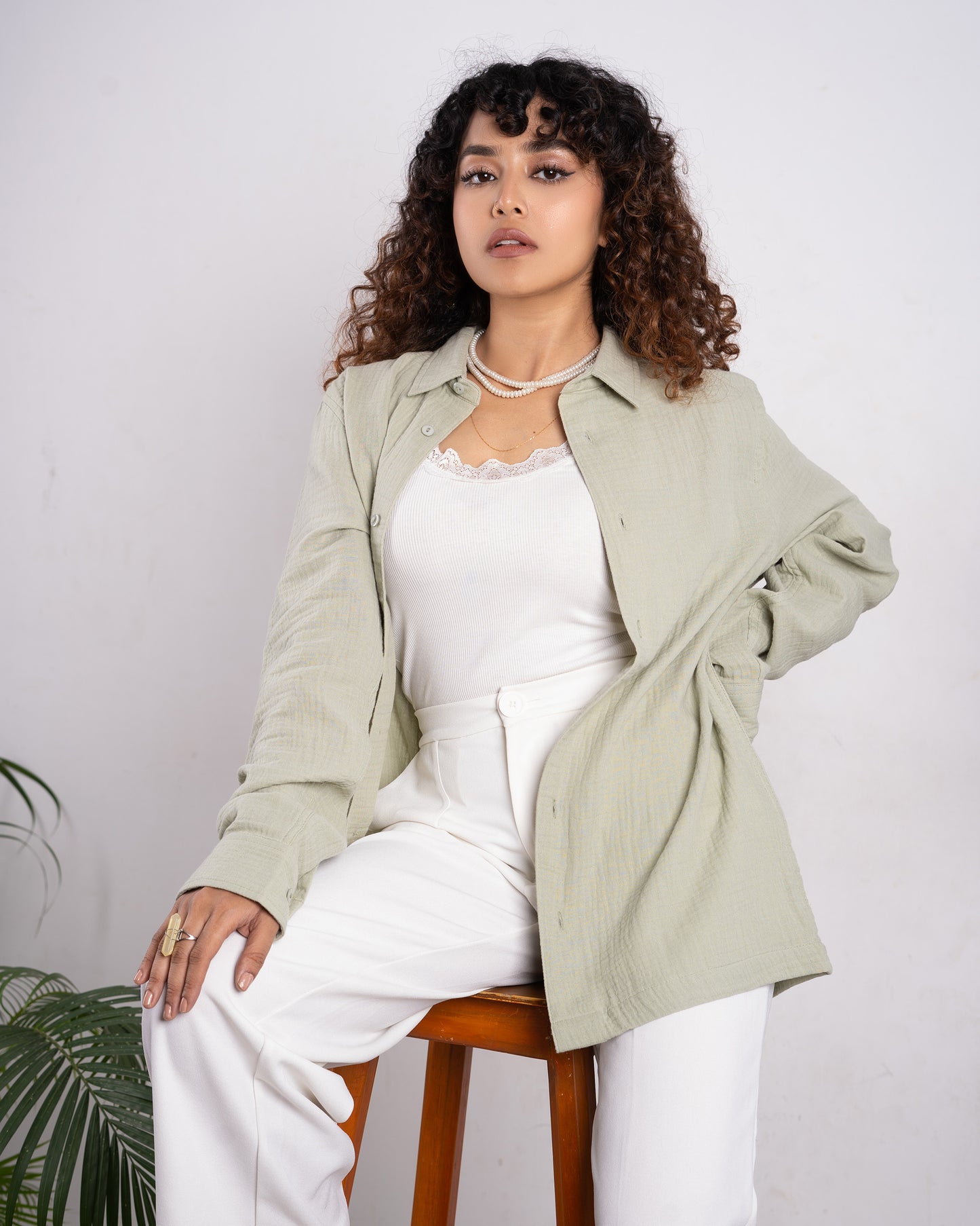 Waffle Shirt - Unisex - Light Lemon