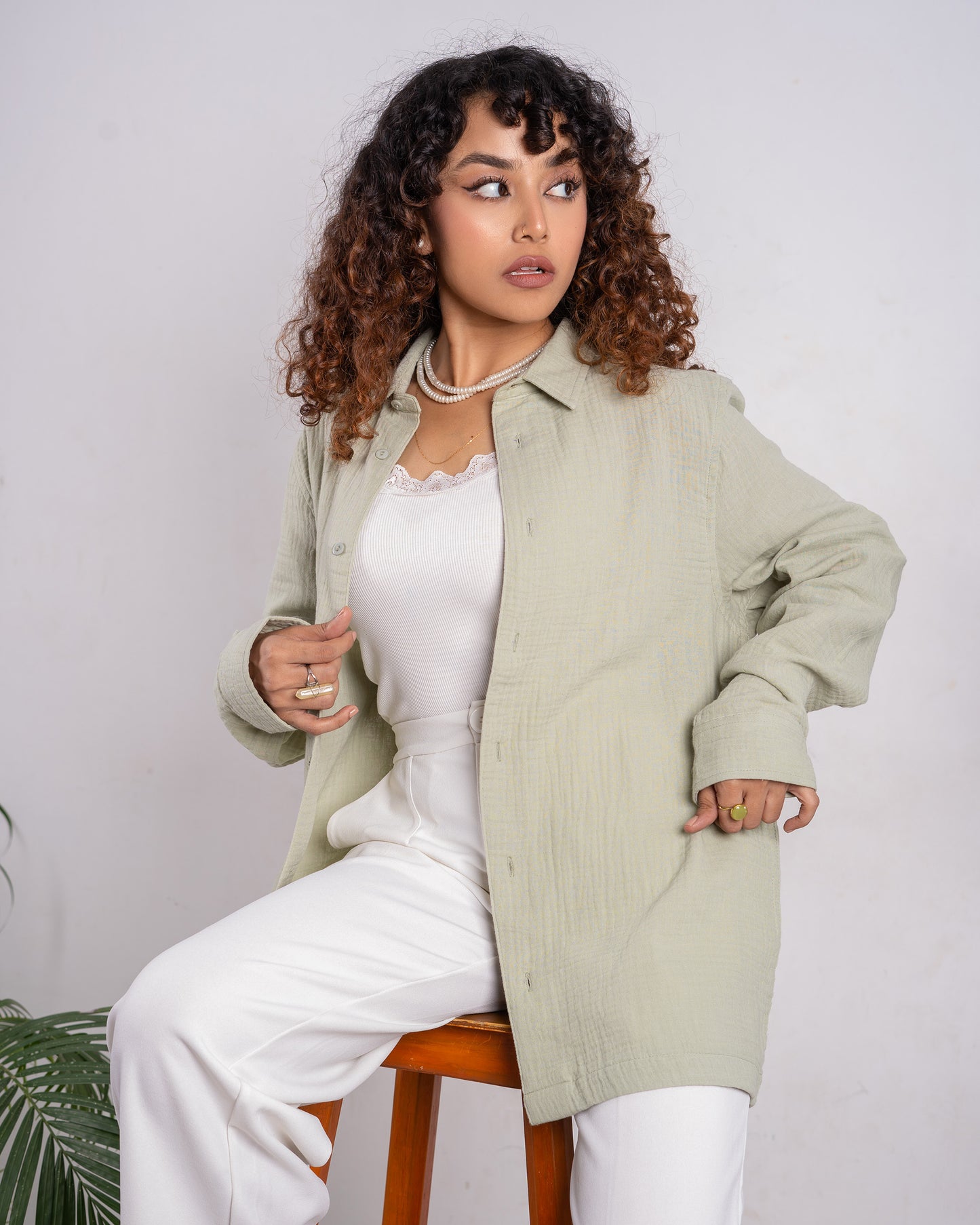 Waffle Shirt - Unisex - Light Lemon